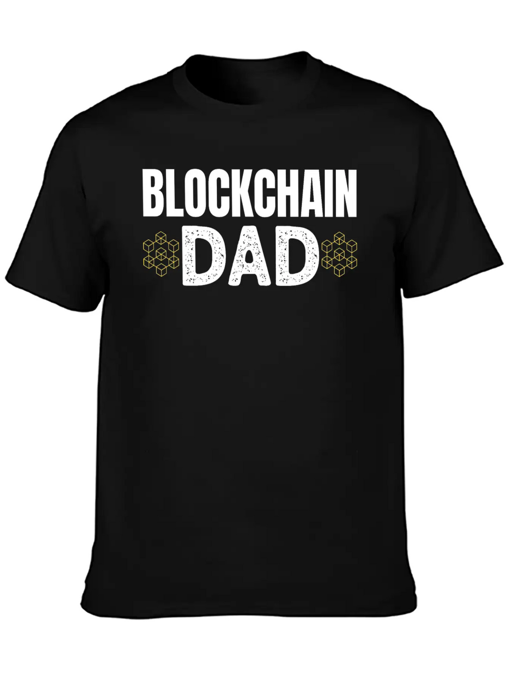 Blockchain Dad Crypto Currency Father Bitcoin Geek Unisex Casual T-Shirt – Clean Design For Daily Comfort