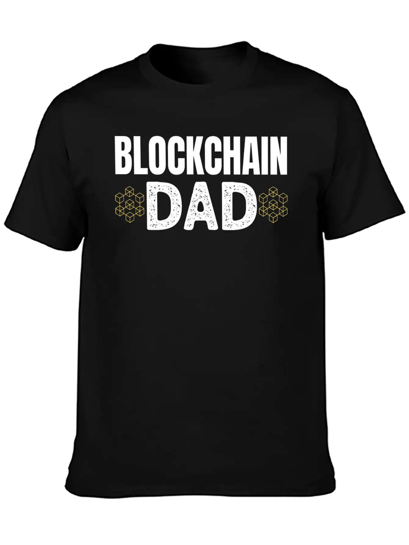 Blockchain Dad Crypto Currency Father Bitcoin Geek Unisex Casual T-Shirt – Clean Design For Daily Comfort