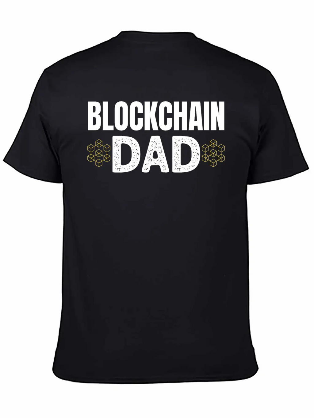 Blockchain Dad Crypto Currency Father Bitcoin Geek Unisex Casual T-Shirt – Clean Design For Daily Comfort