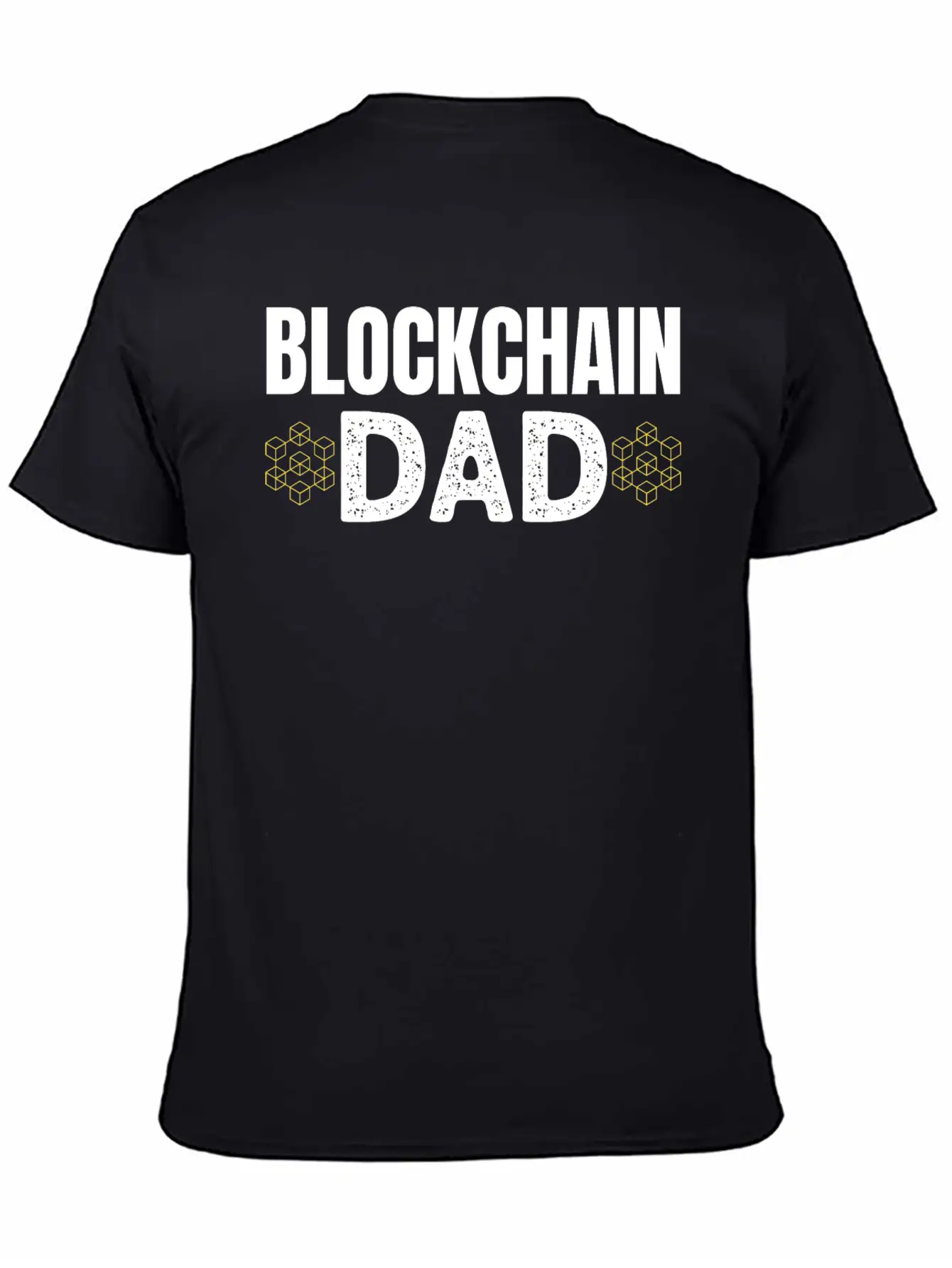 Blockchain Dad Crypto Currency Father Bitcoin Geek Unisex Casual T-Shirt – Clean Design For Daily Comfort