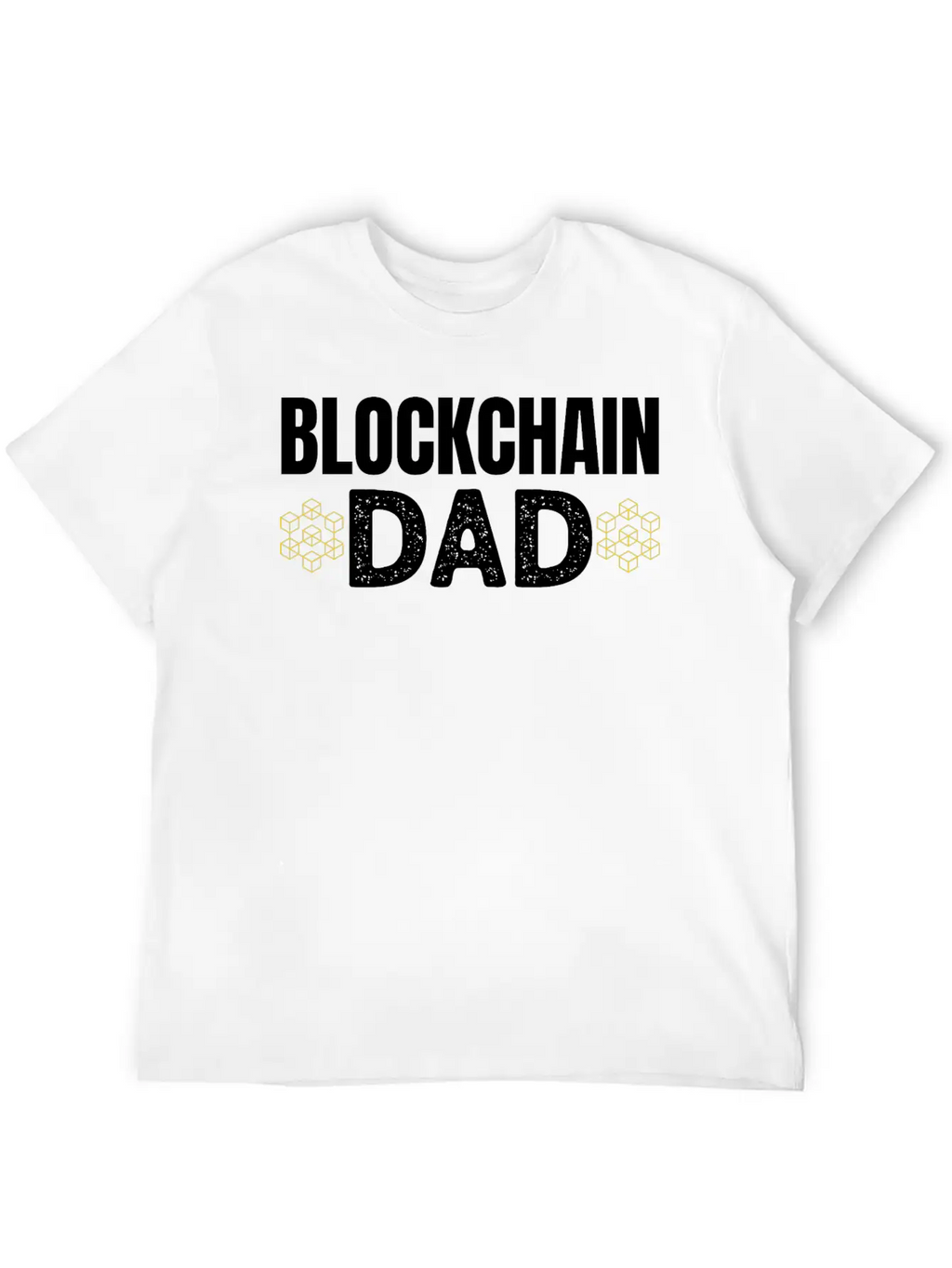 Blockchain Dad Crypto Currency Father Bitcoin Geek Unisex Casual T-Shirt – Clean Design For Daily Comfort