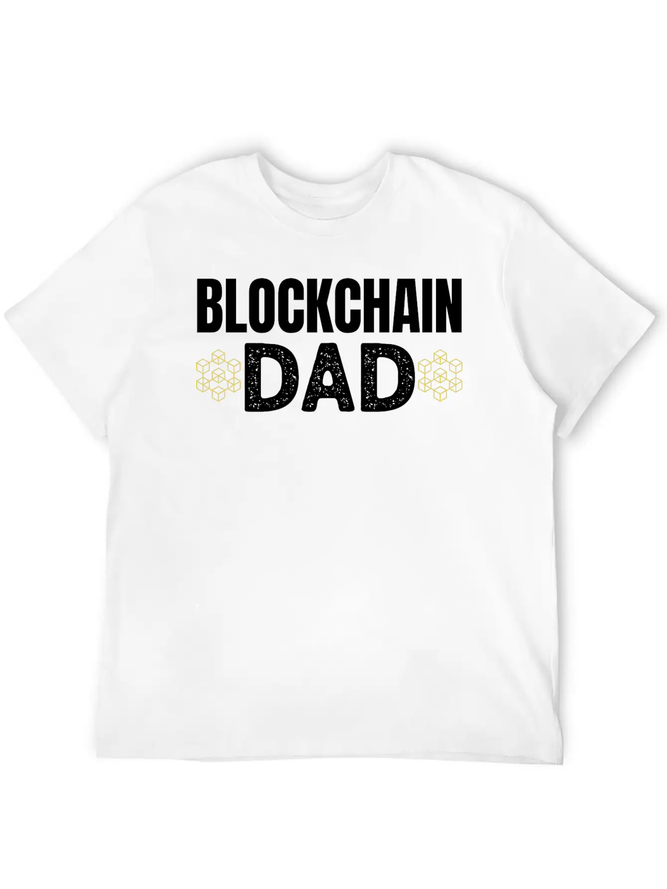 Blockchain Dad Crypto Currency Father Bitcoin Geek Unisex Casual T-Shirt – Clean Design For Daily Comfort