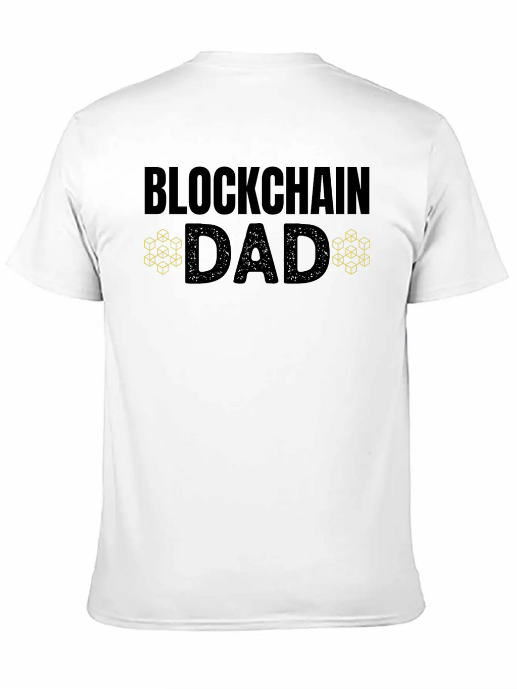 Blockchain Dad Crypto Currency Father Bitcoin Geek Unisex Casual T-Shirt – Clean Design For Daily Comfort