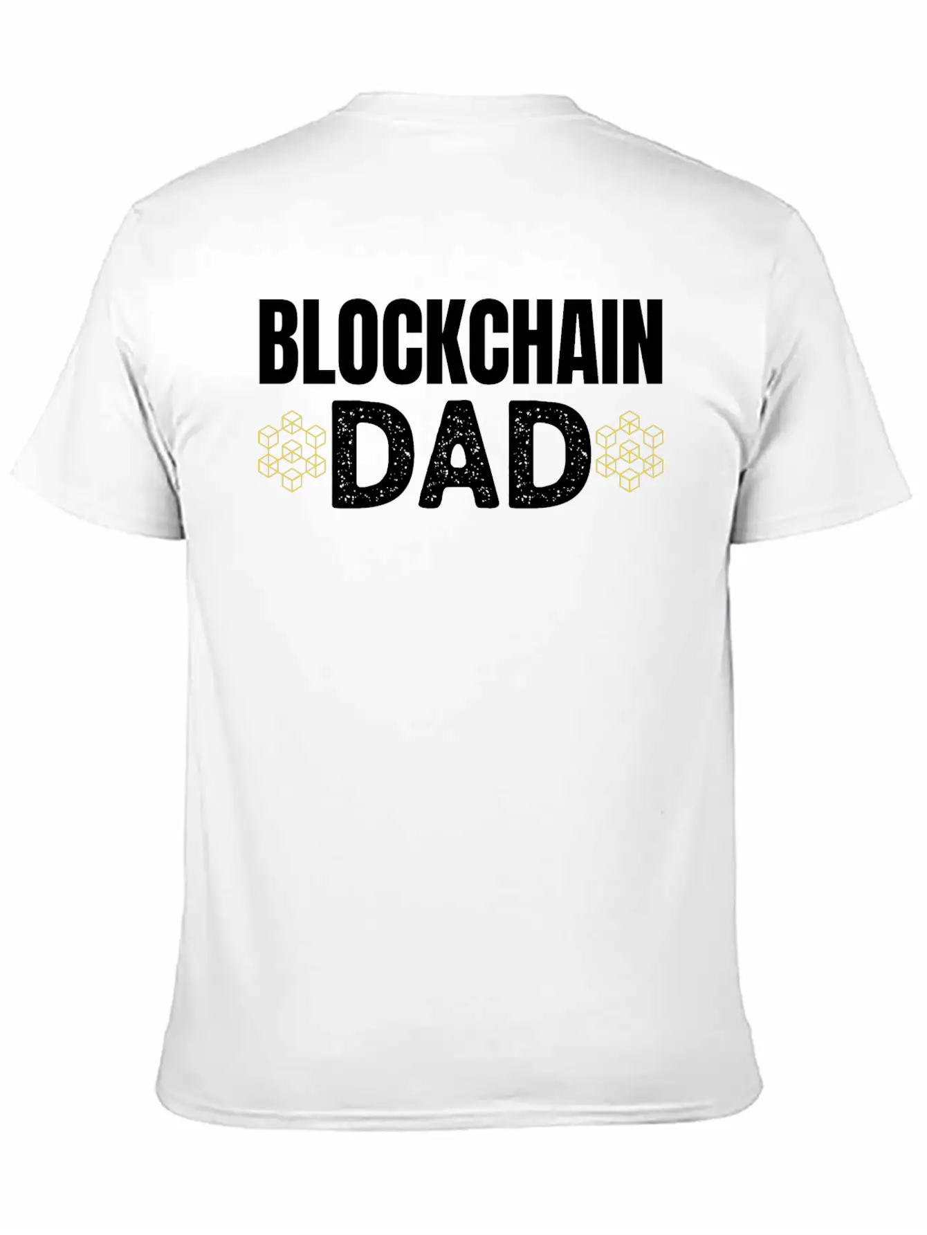 Blockchain Dad Crypto Currency Father Bitcoin Geek Unisex Casual T-Shirt – Clean Design For Daily Comfort