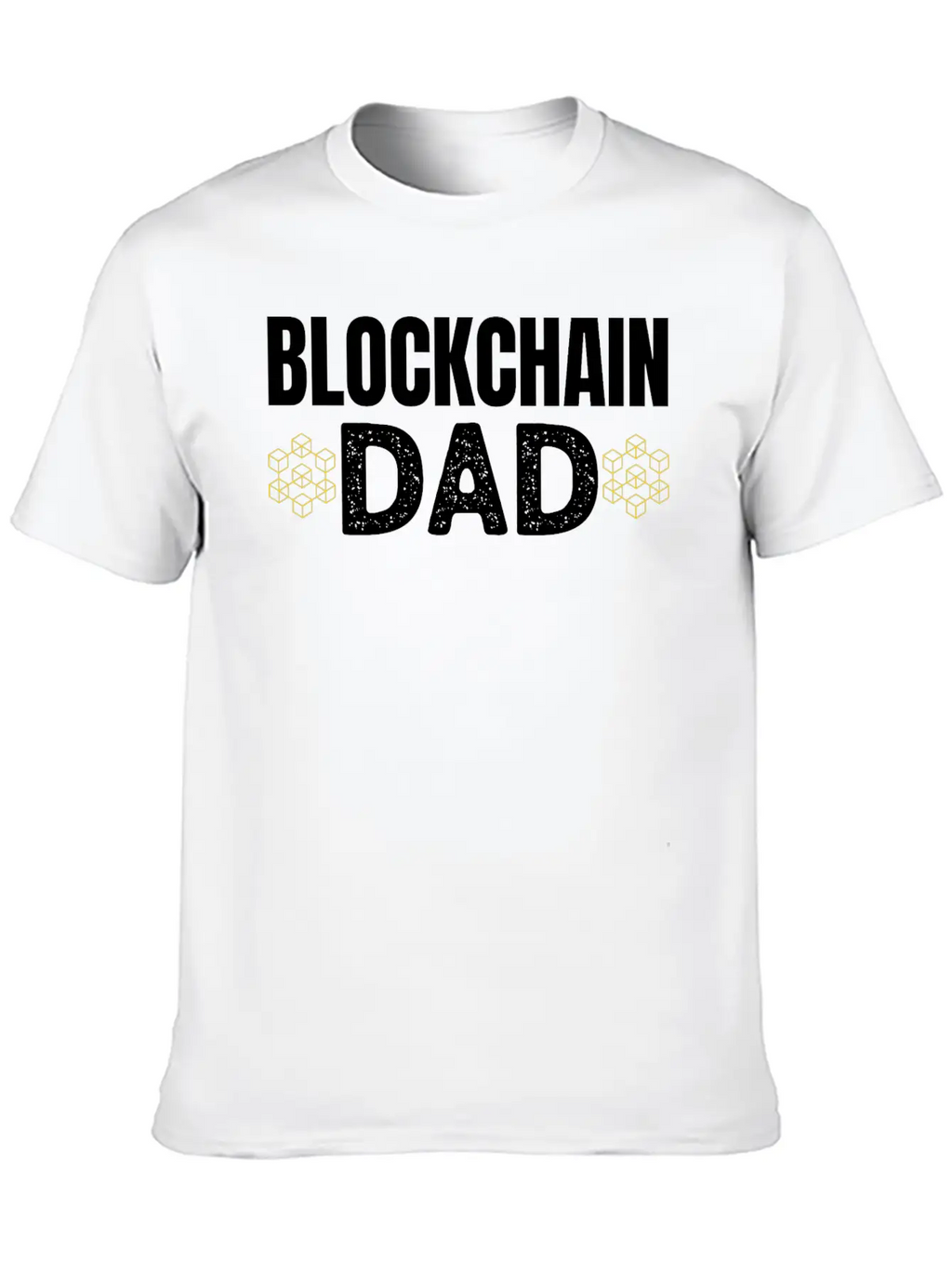 Blockchain Dad Crypto Currency Father Bitcoin Geek Unisex Casual T-Shirt – Clean Design For Daily Comfort