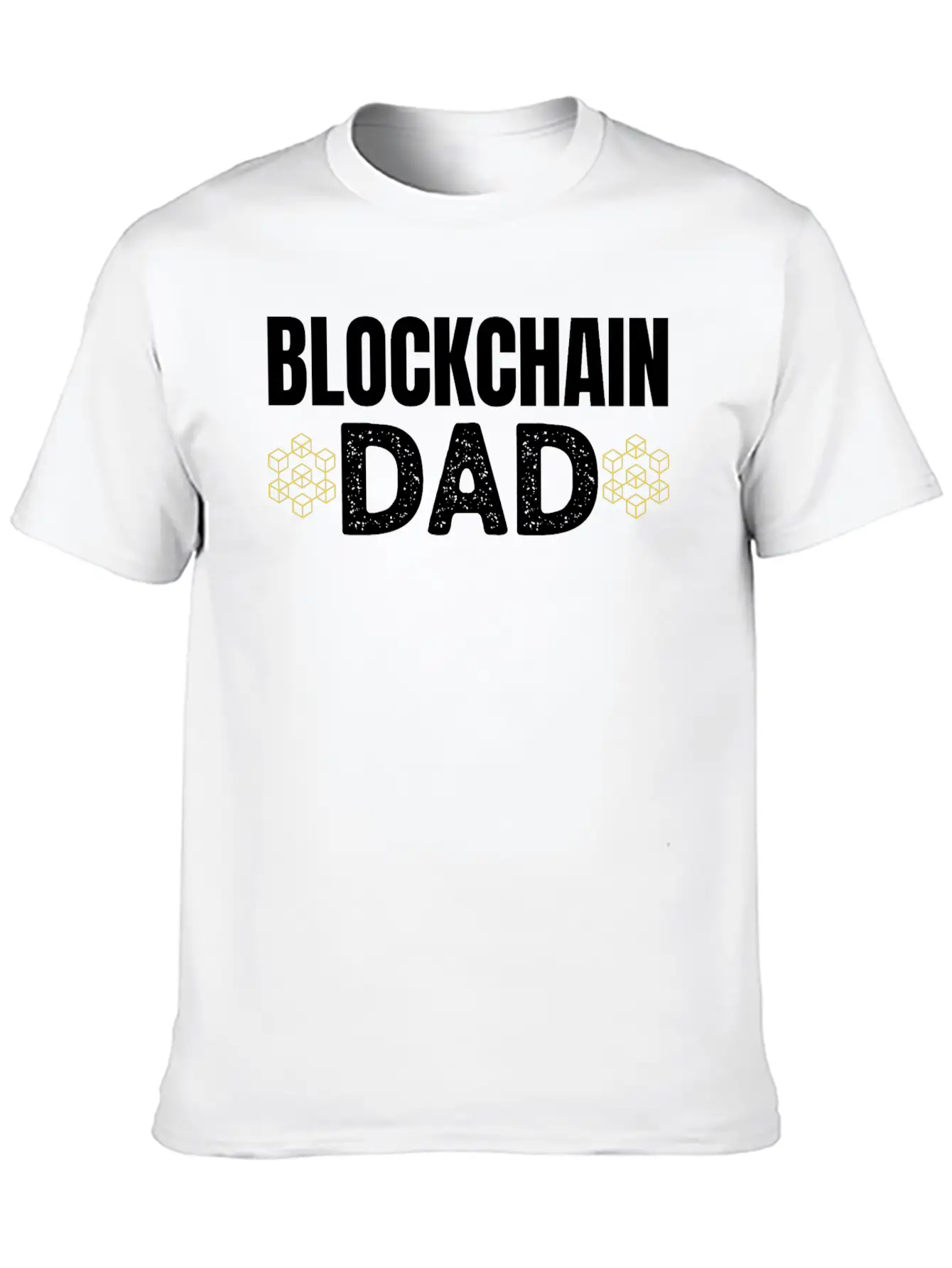 Blockchain Dad Crypto Currency Father Bitcoin Geek Unisex Casual T-Shirt – Clean Design For Daily Comfort