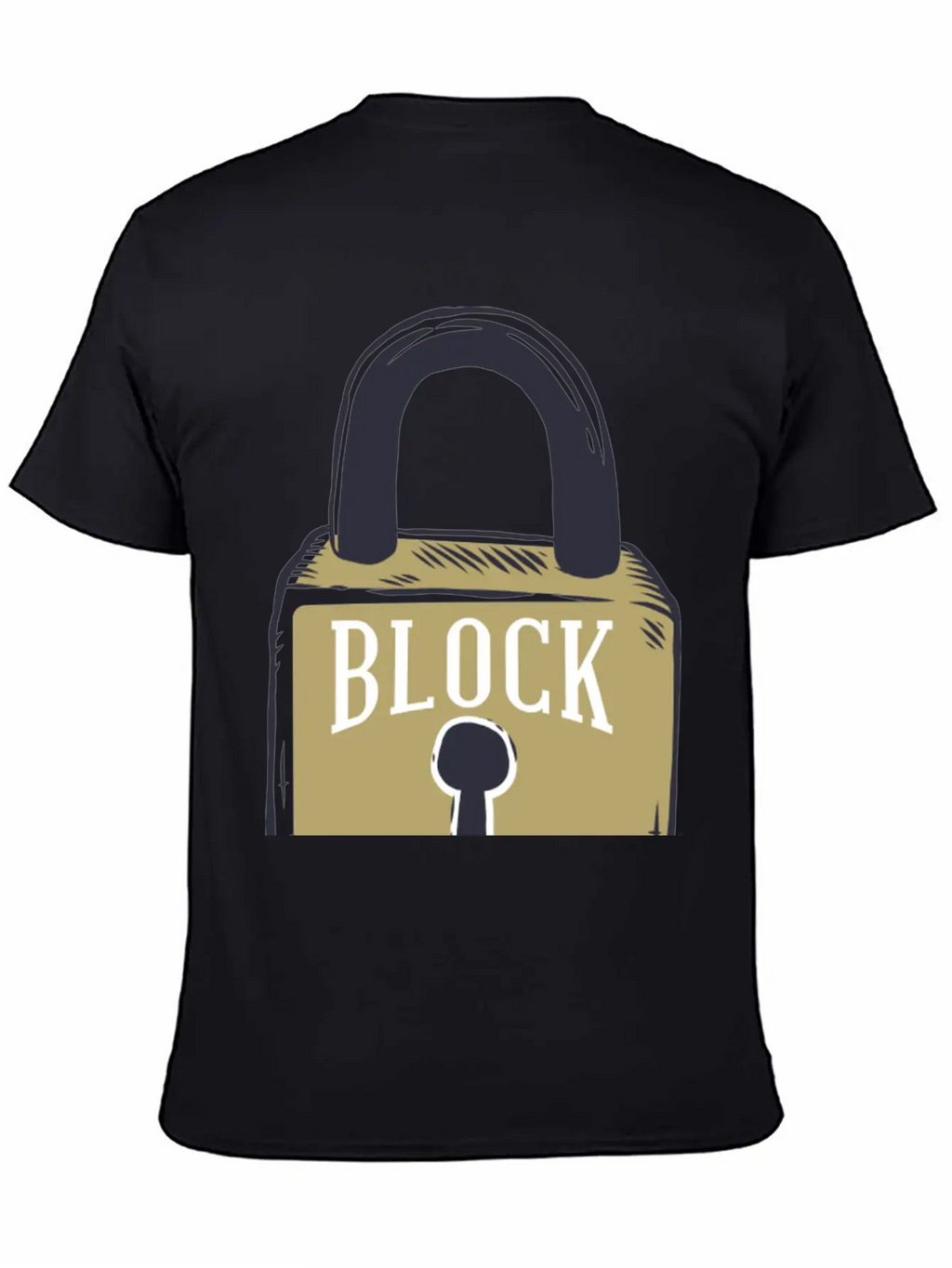 Blockchain Lock Security Design Classic Cotton Tee – Unisex Comfort For Any Season