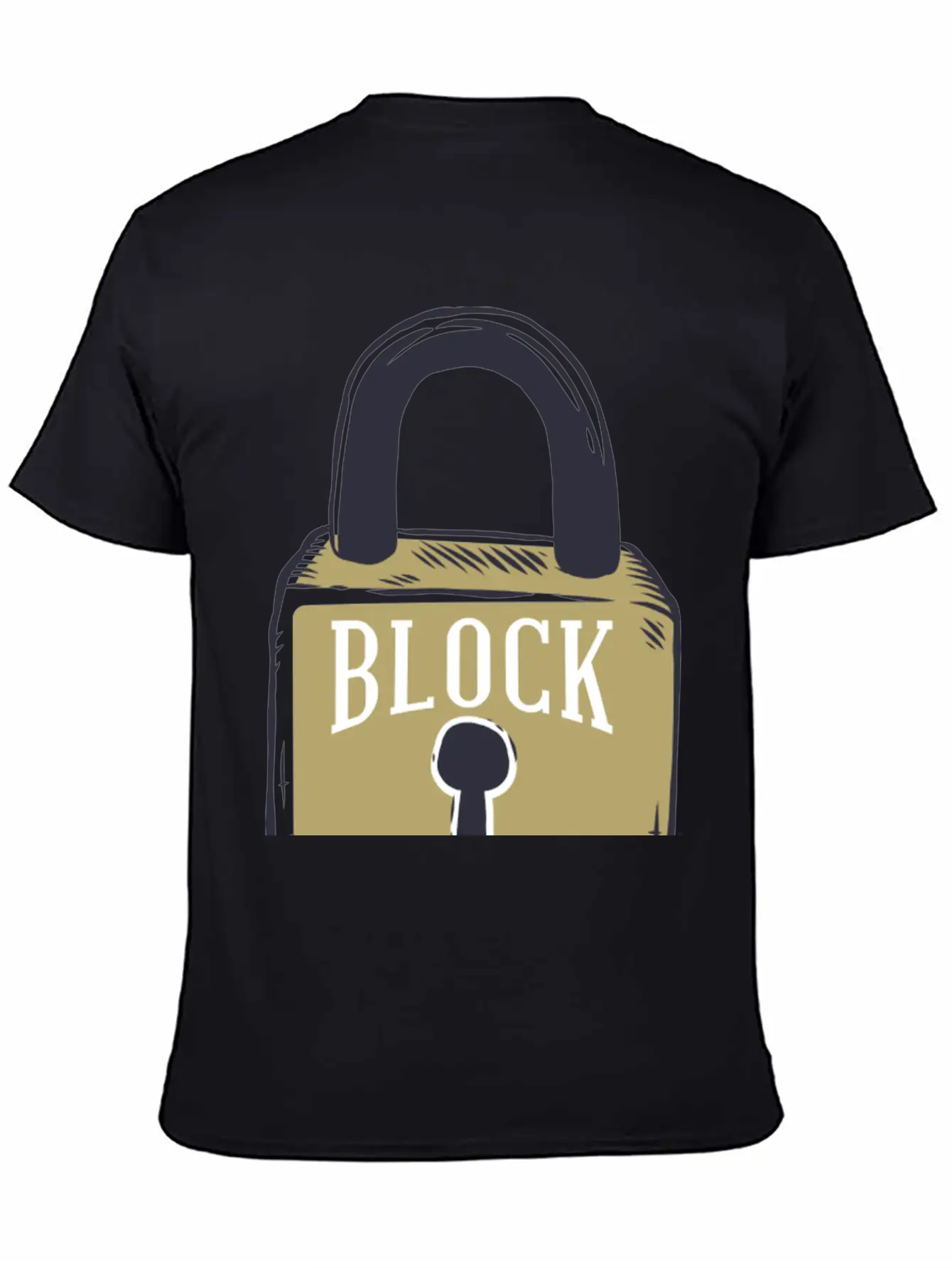 Blockchain Lock Security Design Classic Cotton Tee – Unisex Comfort For Any Season