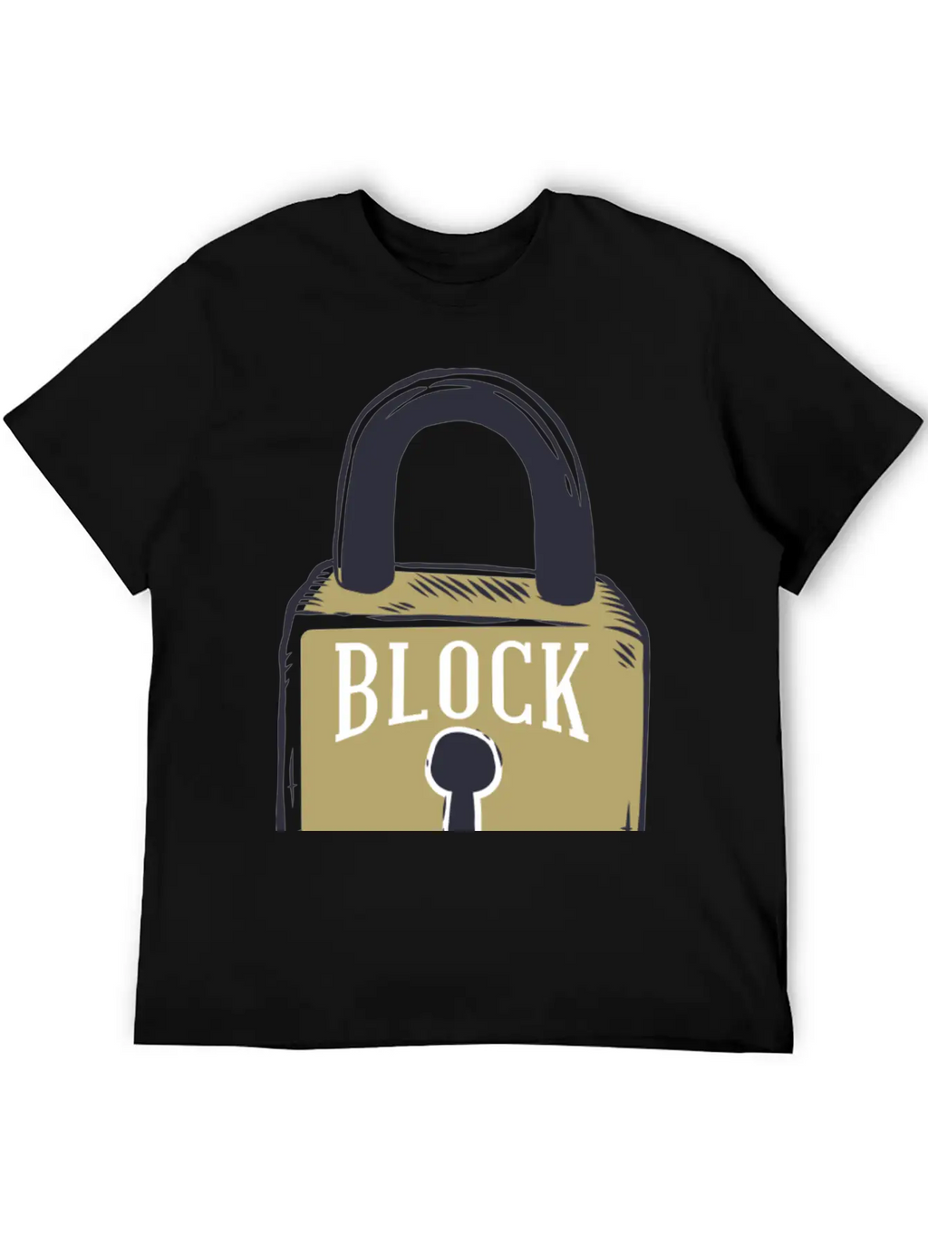 Blockchain Lock Security Design Classic Cotton Tee – Unisex Comfort For Any Season