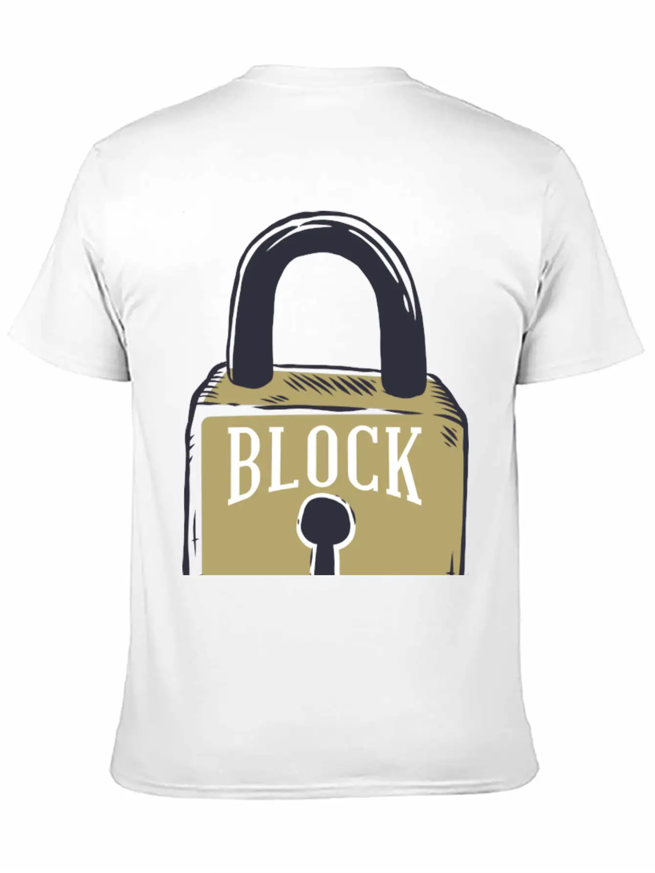 Blockchain Lock Security Design Classic Cotton Tee – Unisex Comfort For Any Season