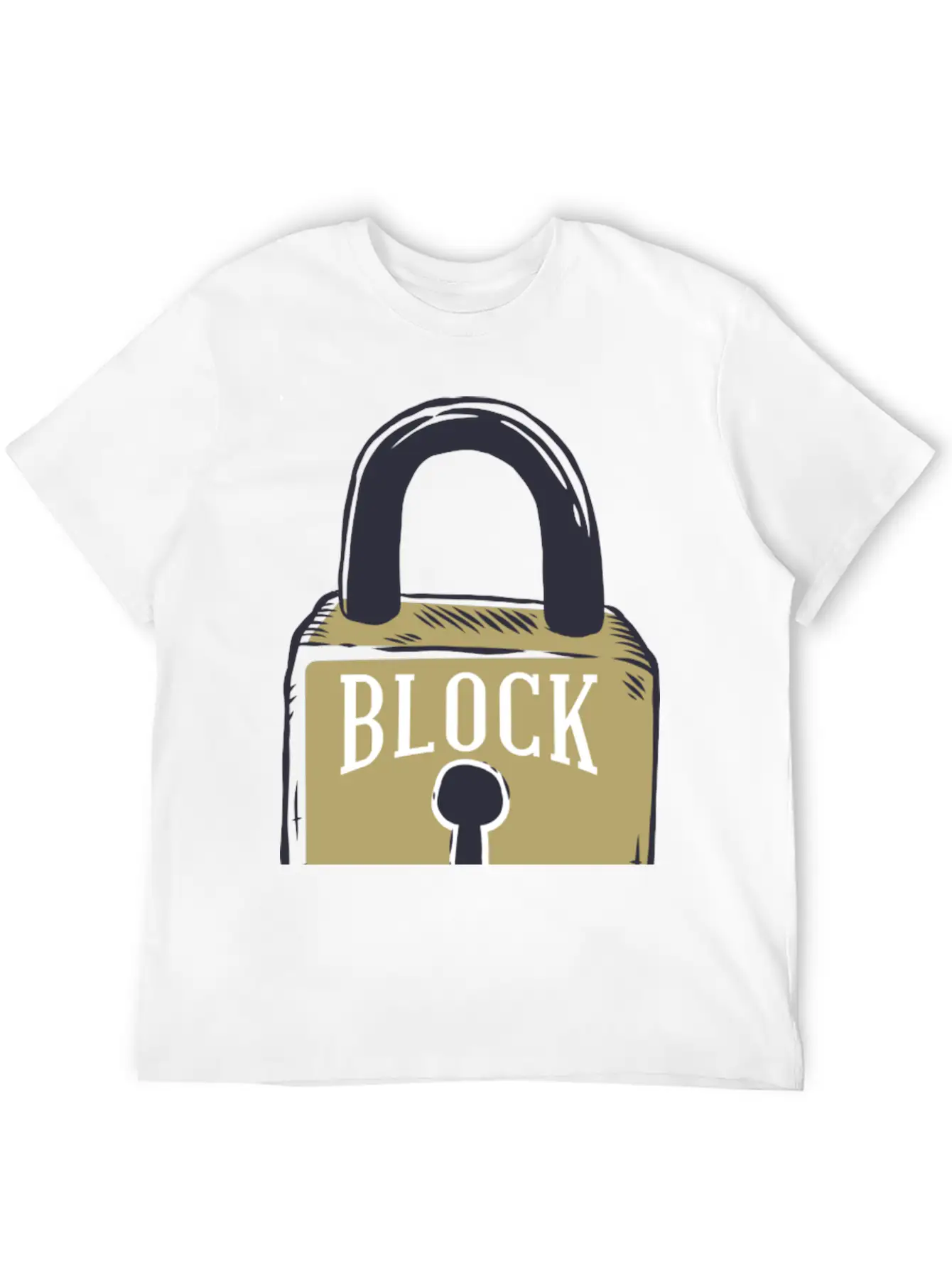 Blockchain Lock Security Design Classic Cotton Tee – Unisex Comfort For Any Season
