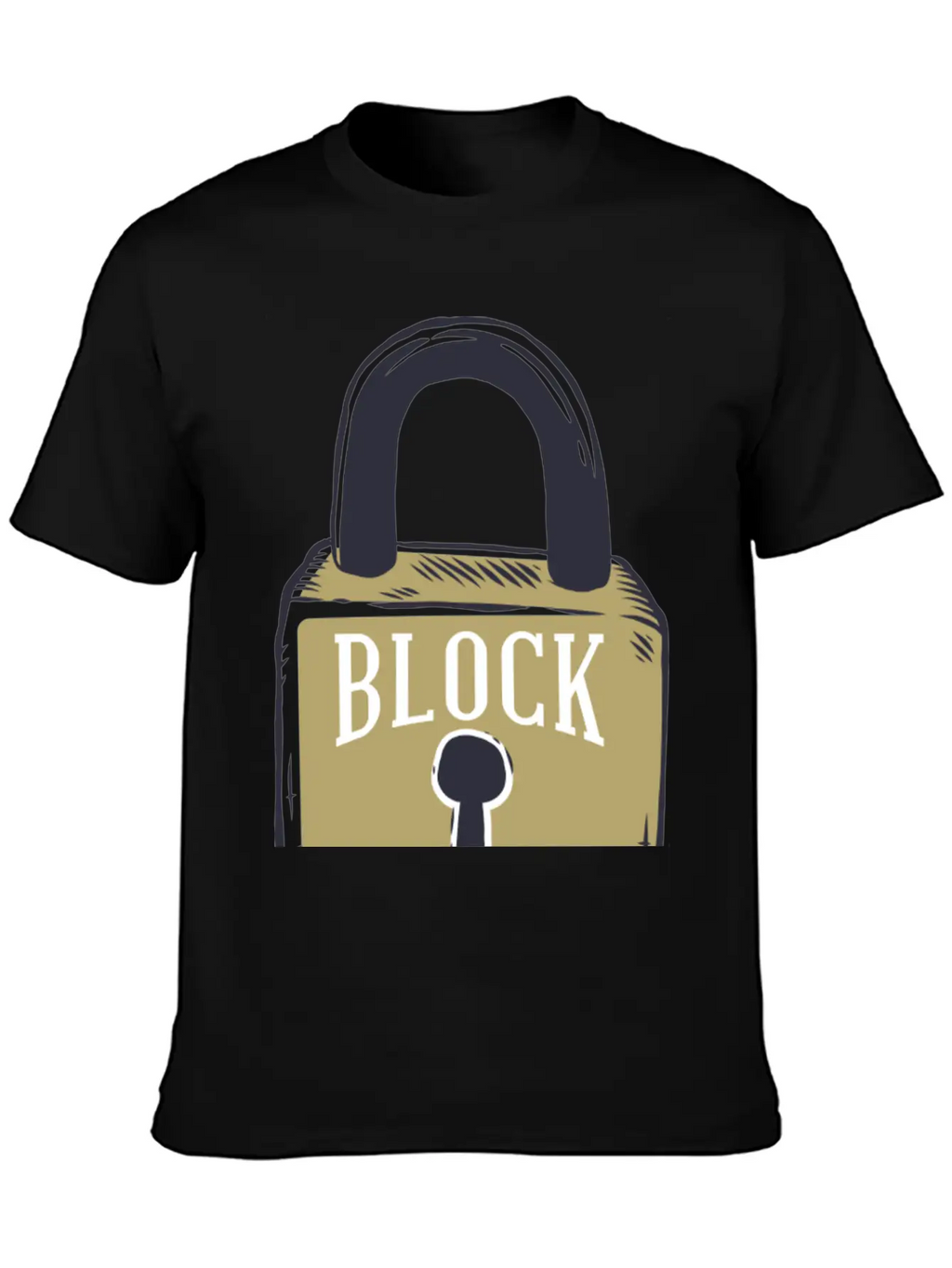 Blockchain Lock Security Design Classic Cotton Tee – Unisex Comfort For Any Season