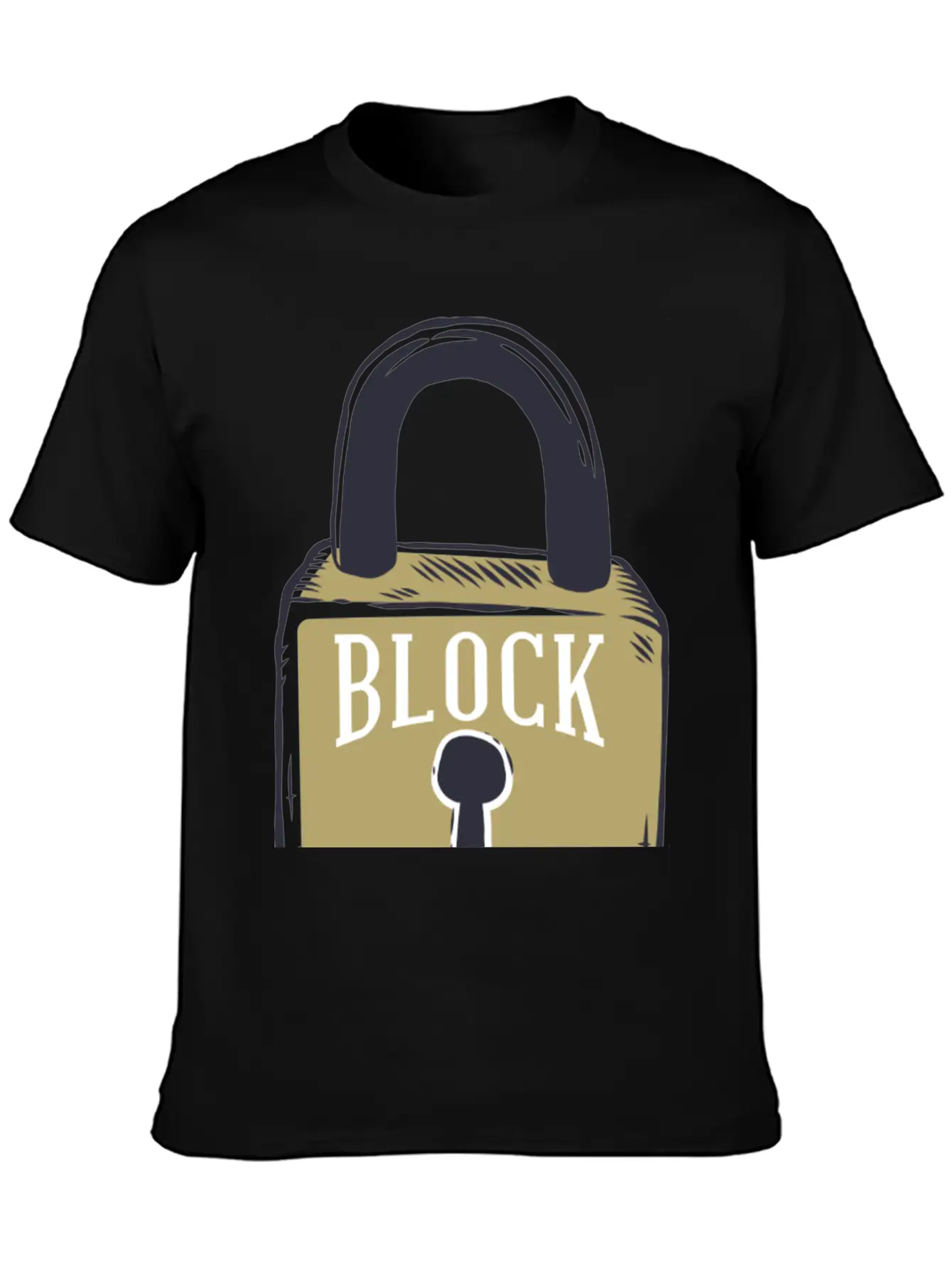 Blockchain Lock Security Design Classic Cotton Tee – Unisex Comfort For Any Season