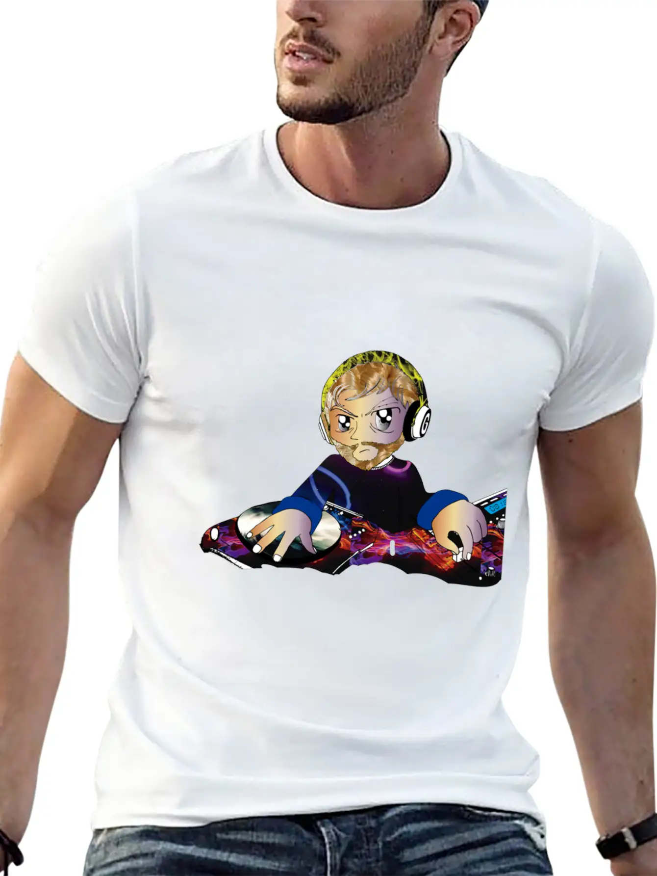 Blond Dj Classic Cotton Tee – Unisex Comfort For Any Season