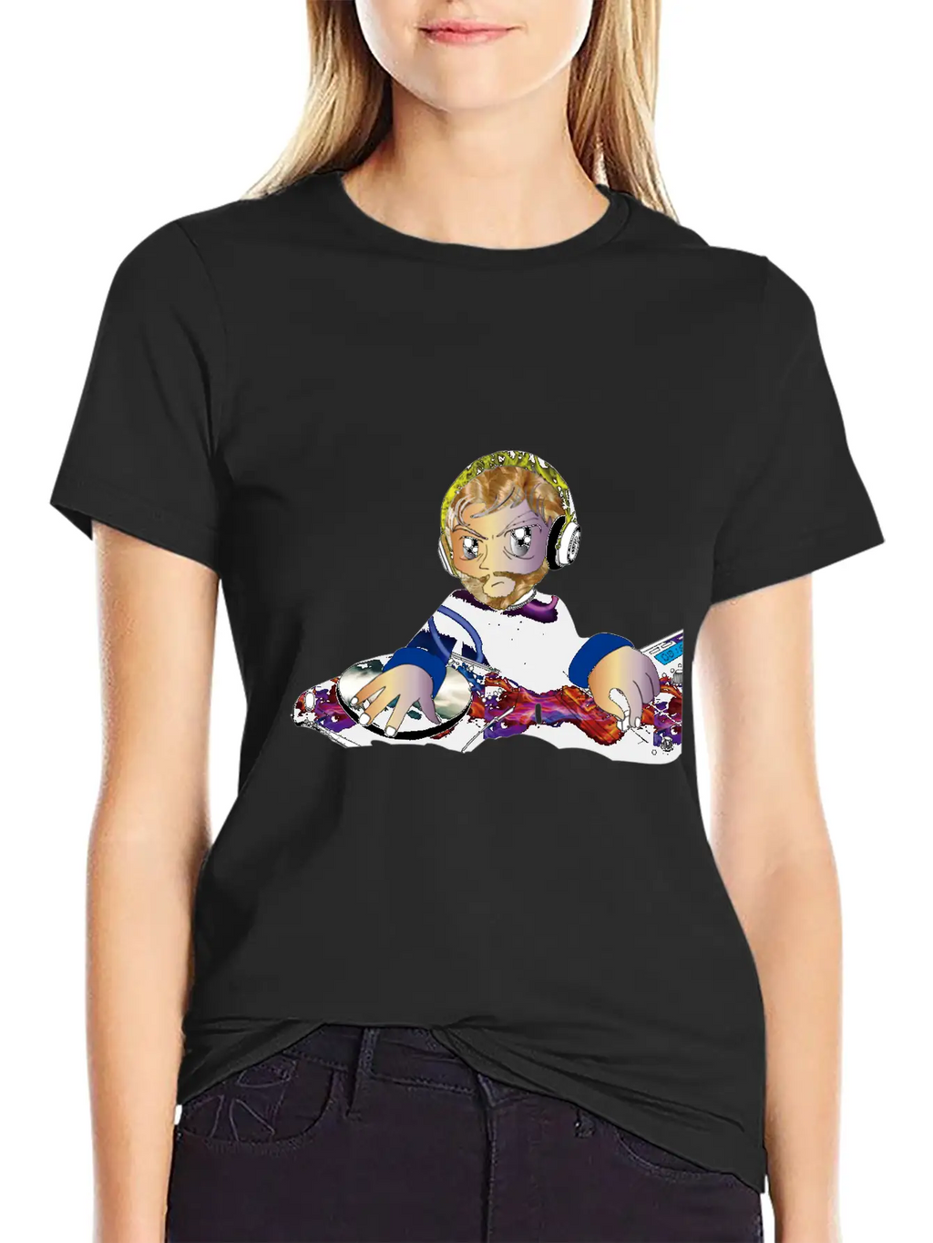 Blond Dj Classic Cotton Tee – Unisex Comfort For Any Season