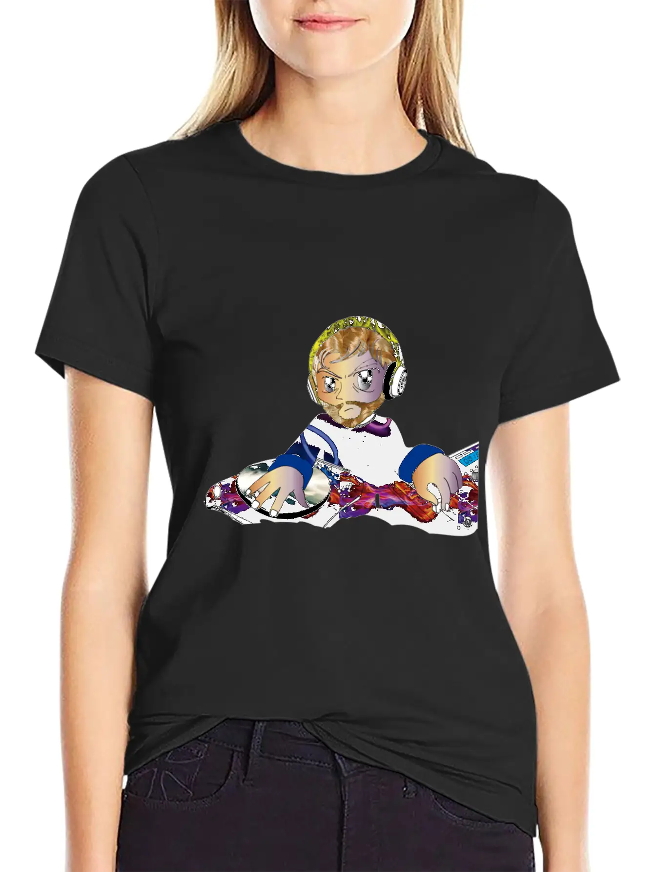 Blond Dj Classic Cotton Tee – Unisex Comfort For Any Season
