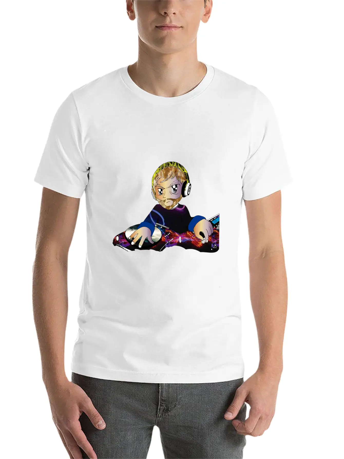 Blond Dj Classic Cotton Tee – Unisex Comfort For Any Season