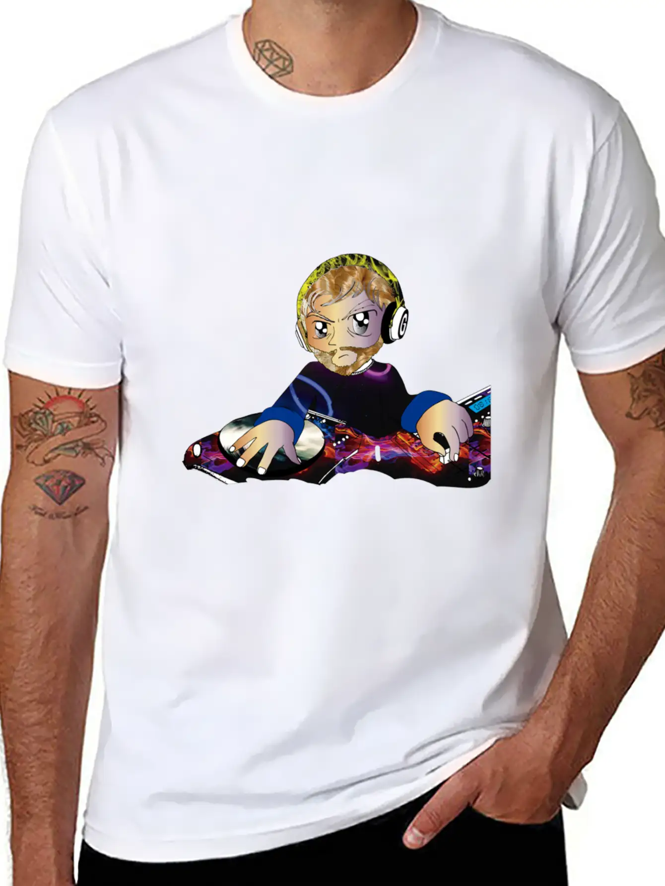 Blond Dj Classic Cotton Tee – Unisex Comfort For Any Season