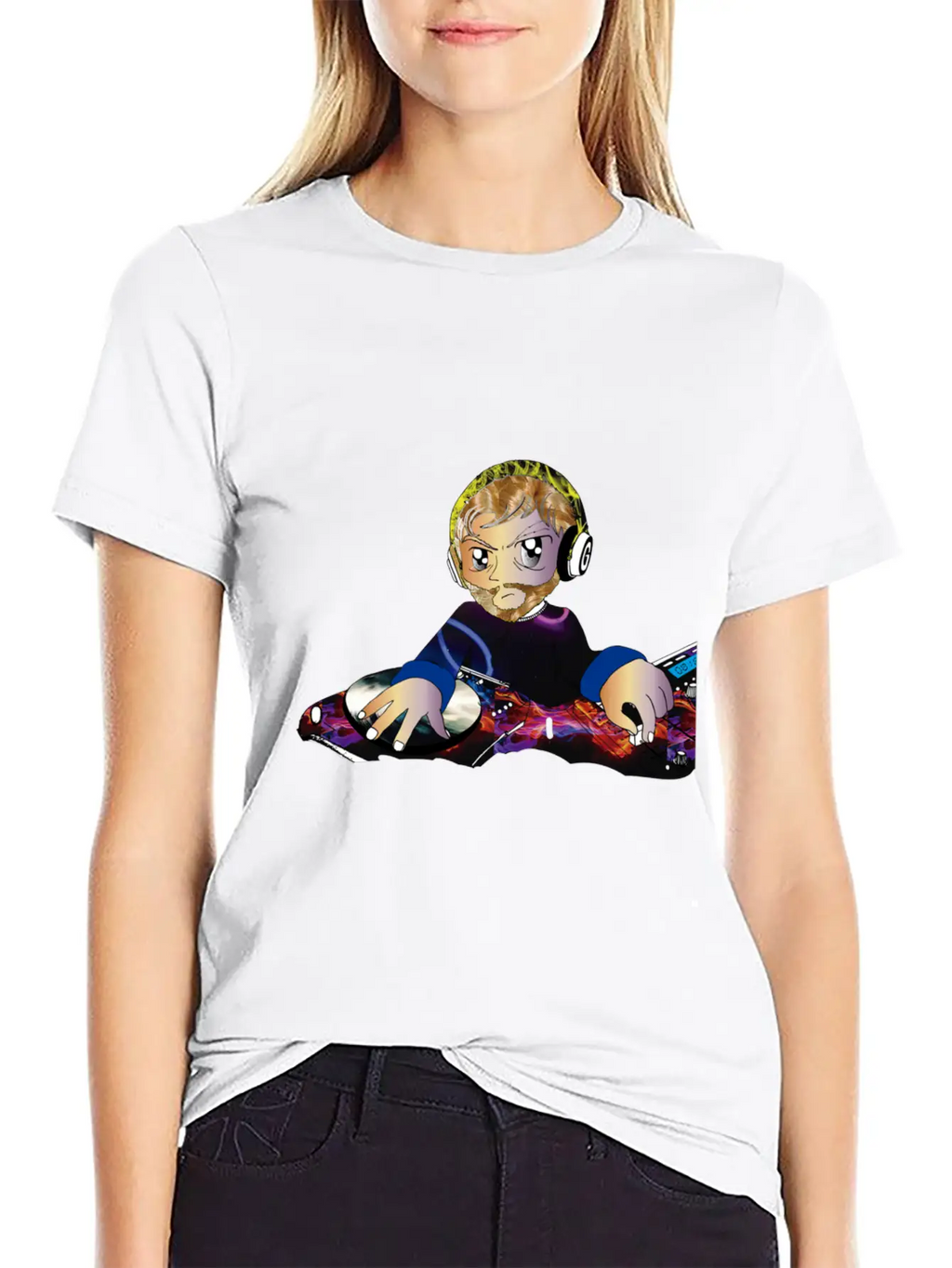 Blond Dj Classic Cotton Tee – Unisex Comfort For Any Season
