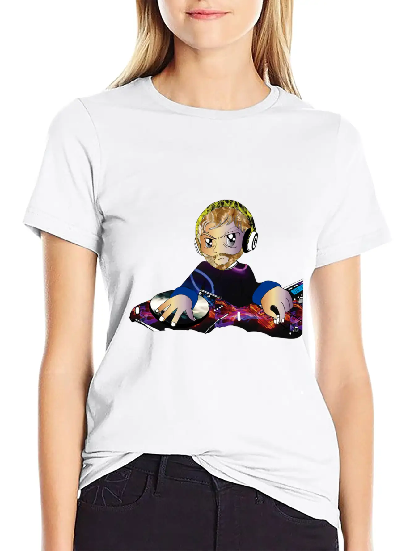 Blond Dj Classic Cotton Tee – Unisex Comfort For Any Season