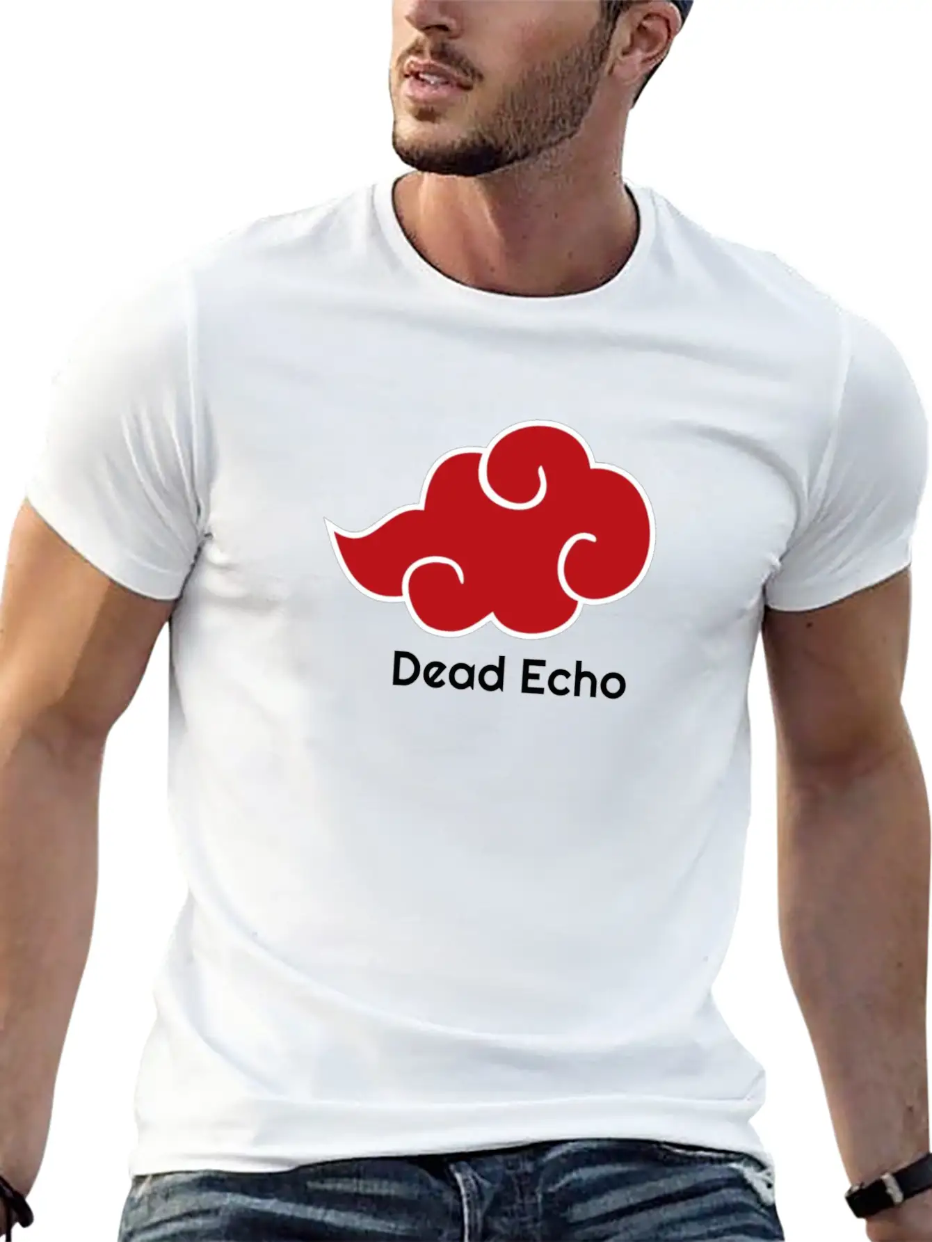 BloodCloudWritingBlack Relaxed Everyday Tee – Lightweight And Durable Cotton