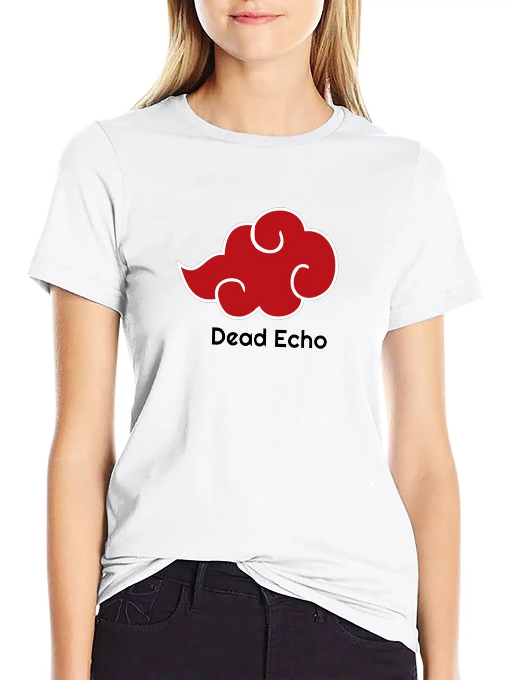 BloodCloudWritingBlack Relaxed Everyday Tee – Lightweight And Durable Cotton