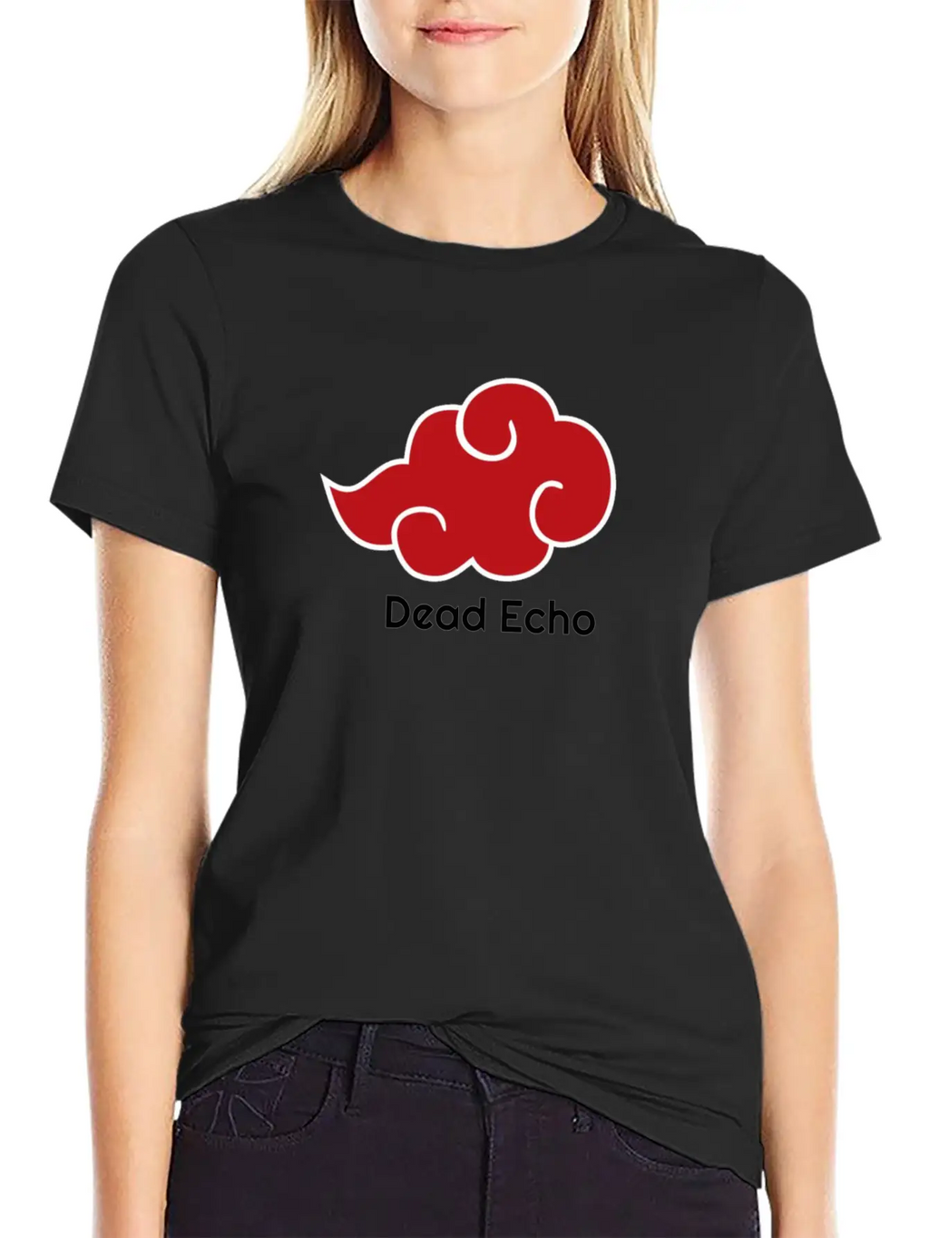 BloodCloudWritingBlack Relaxed Everyday Tee – Lightweight And Durable Cotton