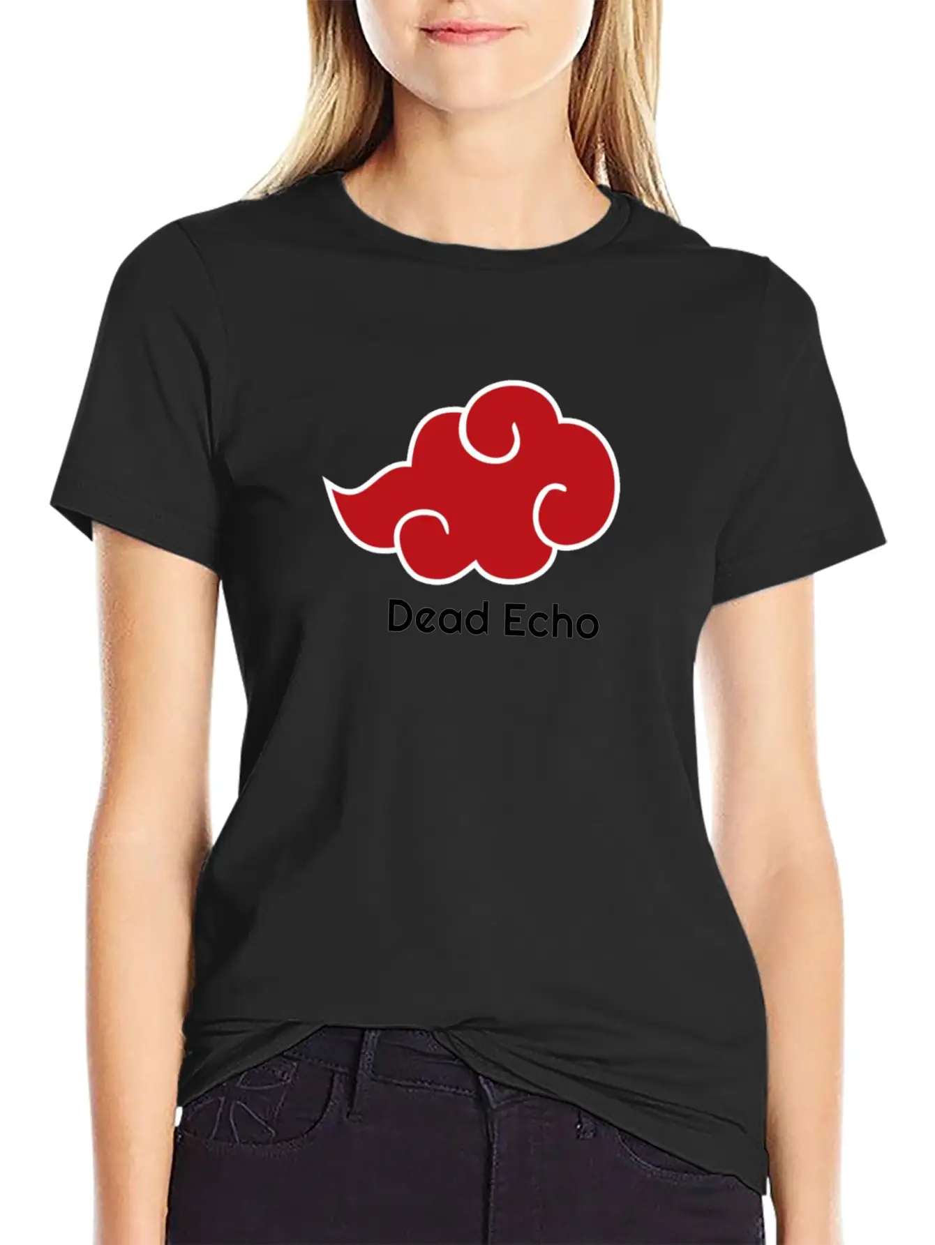 BloodCloudWritingBlack Relaxed Everyday Tee – Lightweight And Durable Cotton