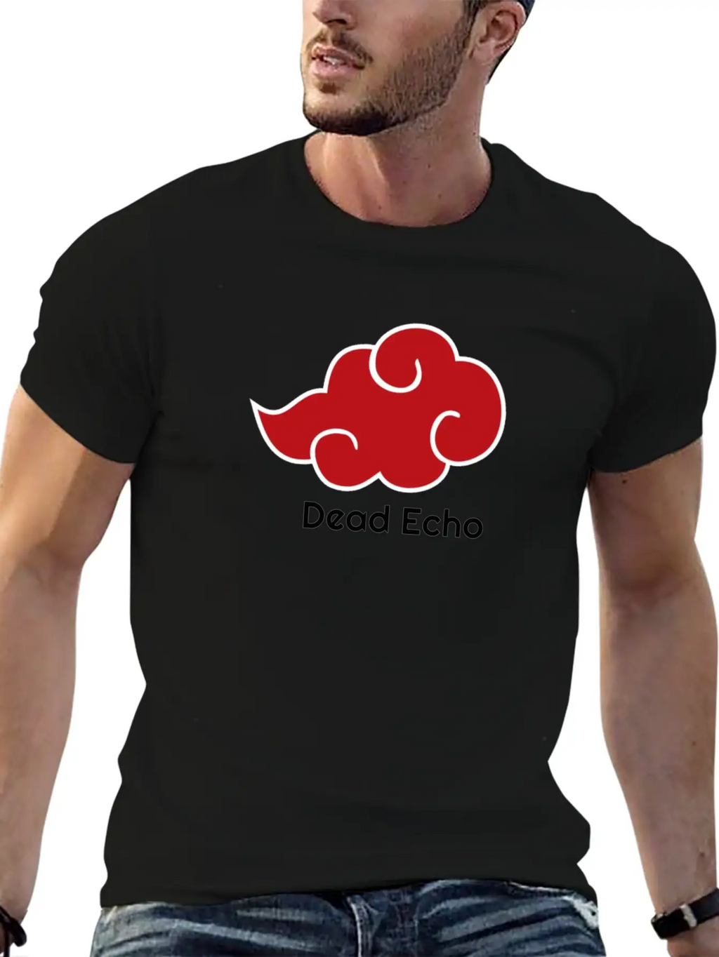 BloodCloudWritingBlack Relaxed Everyday Tee – Lightweight And Durable Cotton