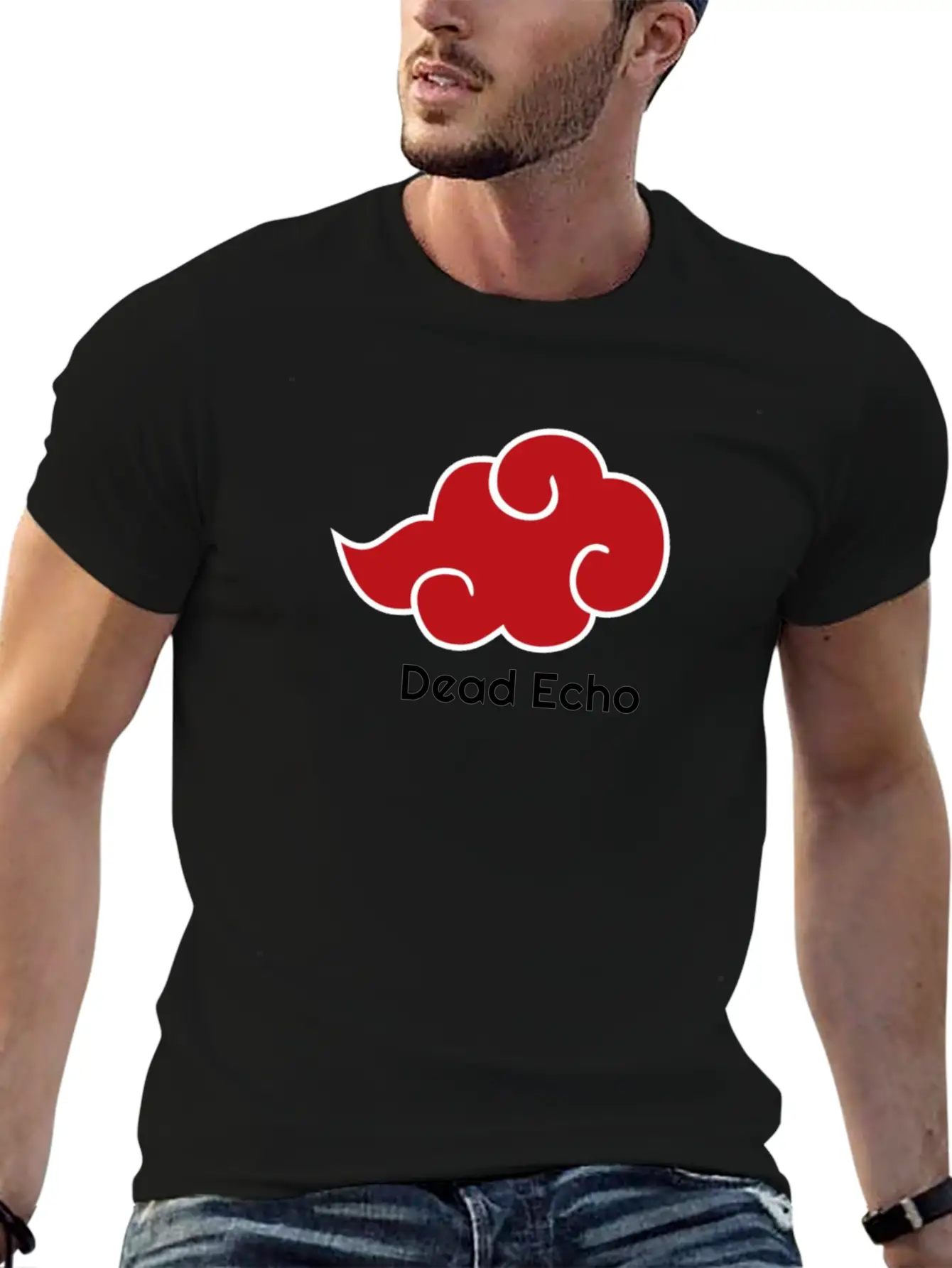 BloodCloudWritingBlack Relaxed Everyday Tee – Lightweight And Durable Cotton