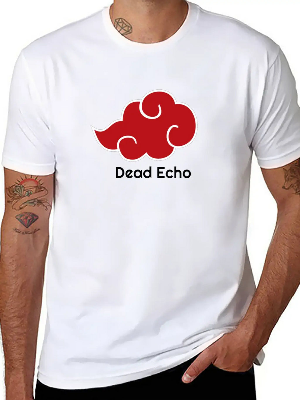 BloodCloudWritingBlack Relaxed Everyday Tee – Lightweight And Durable Cotton