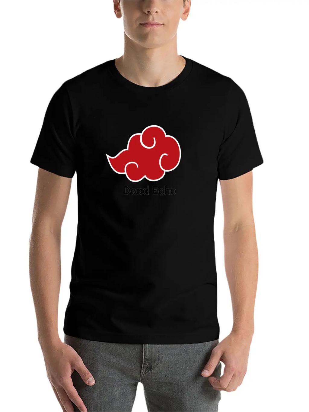 BloodCloudWritingBlack Relaxed Everyday Tee – Lightweight And Durable Cotton