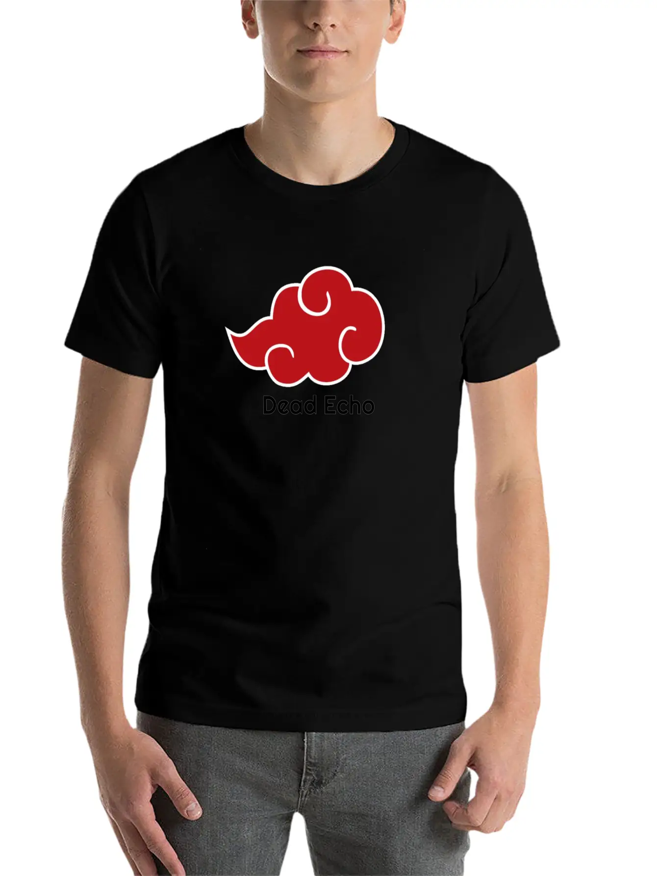 BloodCloudWritingBlack Relaxed Everyday Tee – Lightweight And Durable Cotton