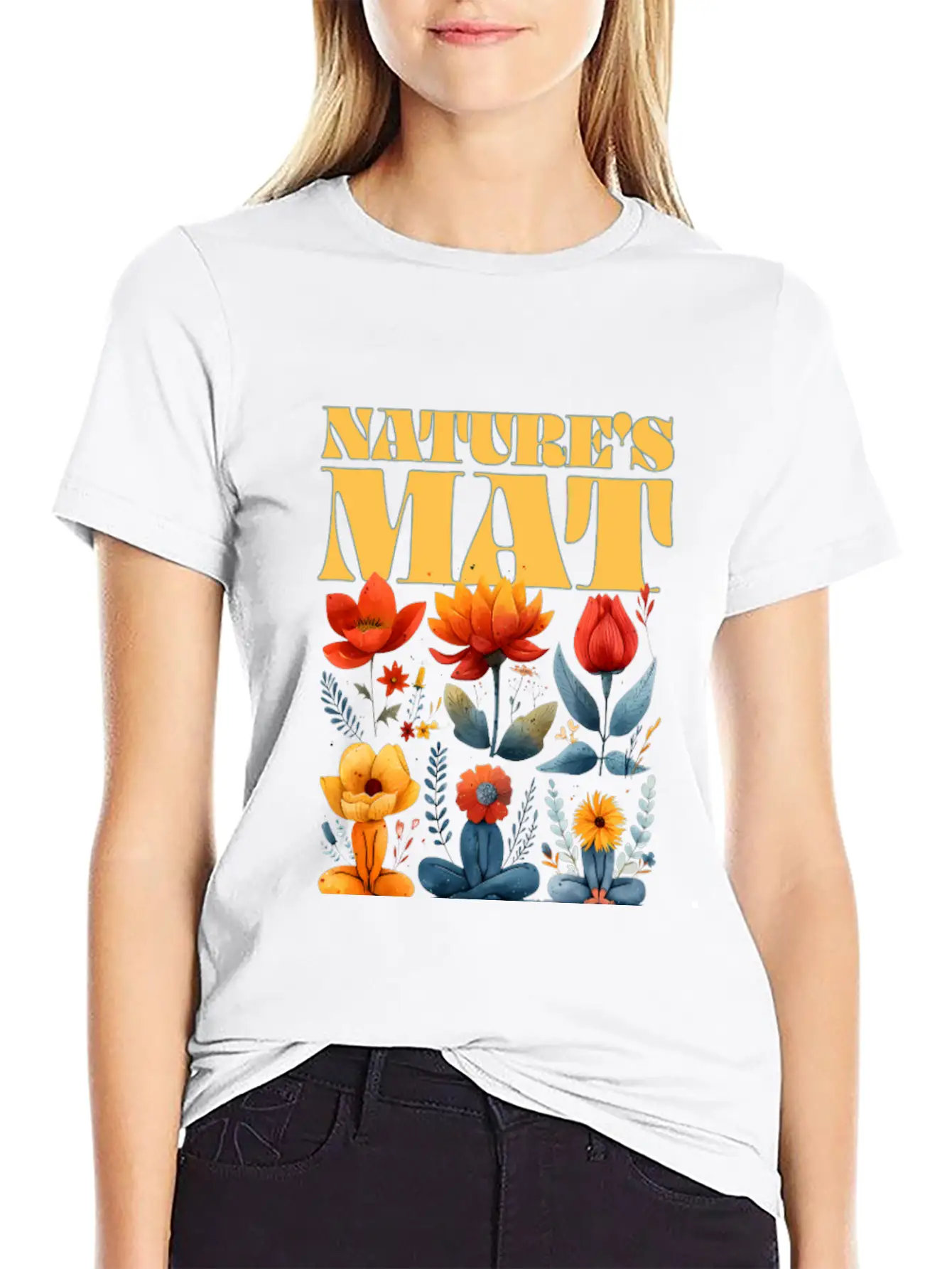 Bloom Yoga Oasis Essential Cotton Tee For Daily Outfits – Unisex Style