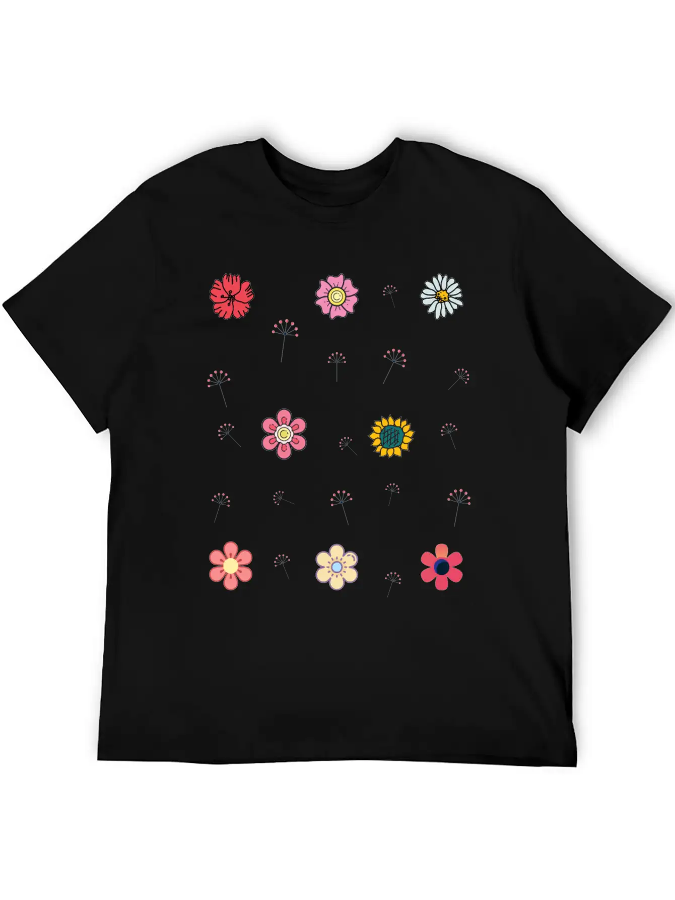 Blooming Flower Breathable Soft Cotton T-Shirt – Timeless Casual Look
