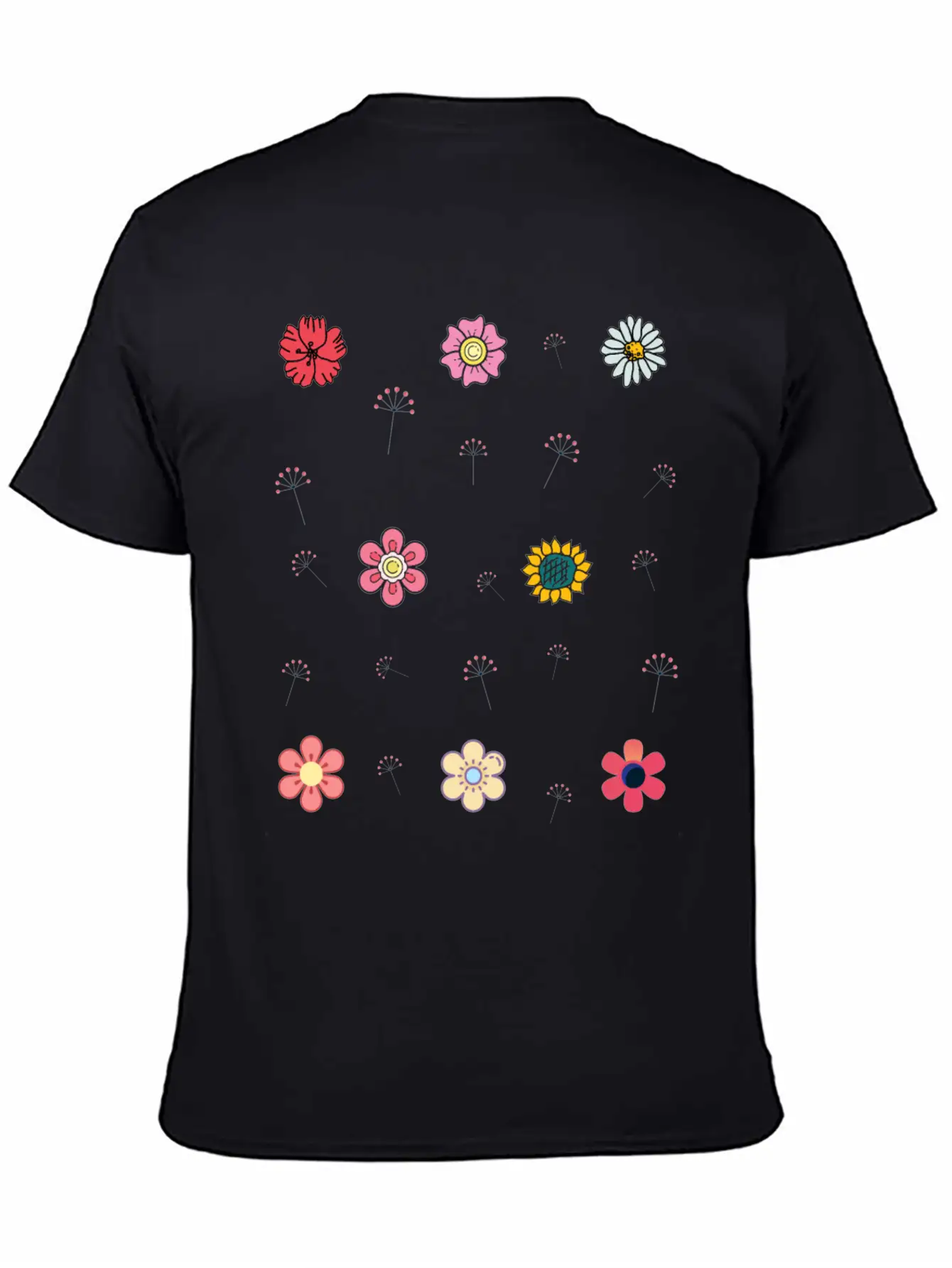 Blooming Flower Breathable Soft Cotton T-Shirt – Timeless Casual Look