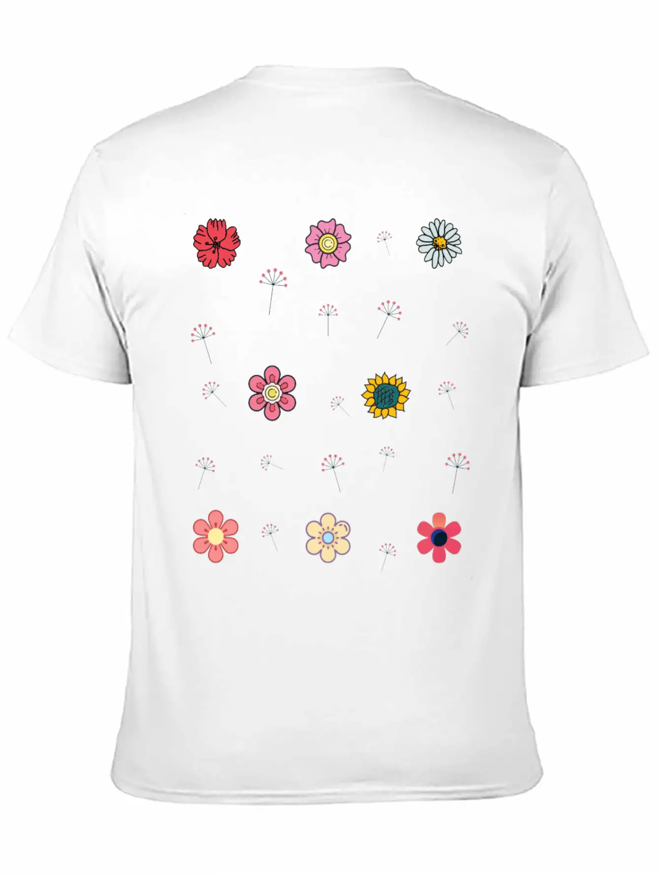 Blooming Flower Breathable Soft Cotton T-Shirt – Timeless Casual Look