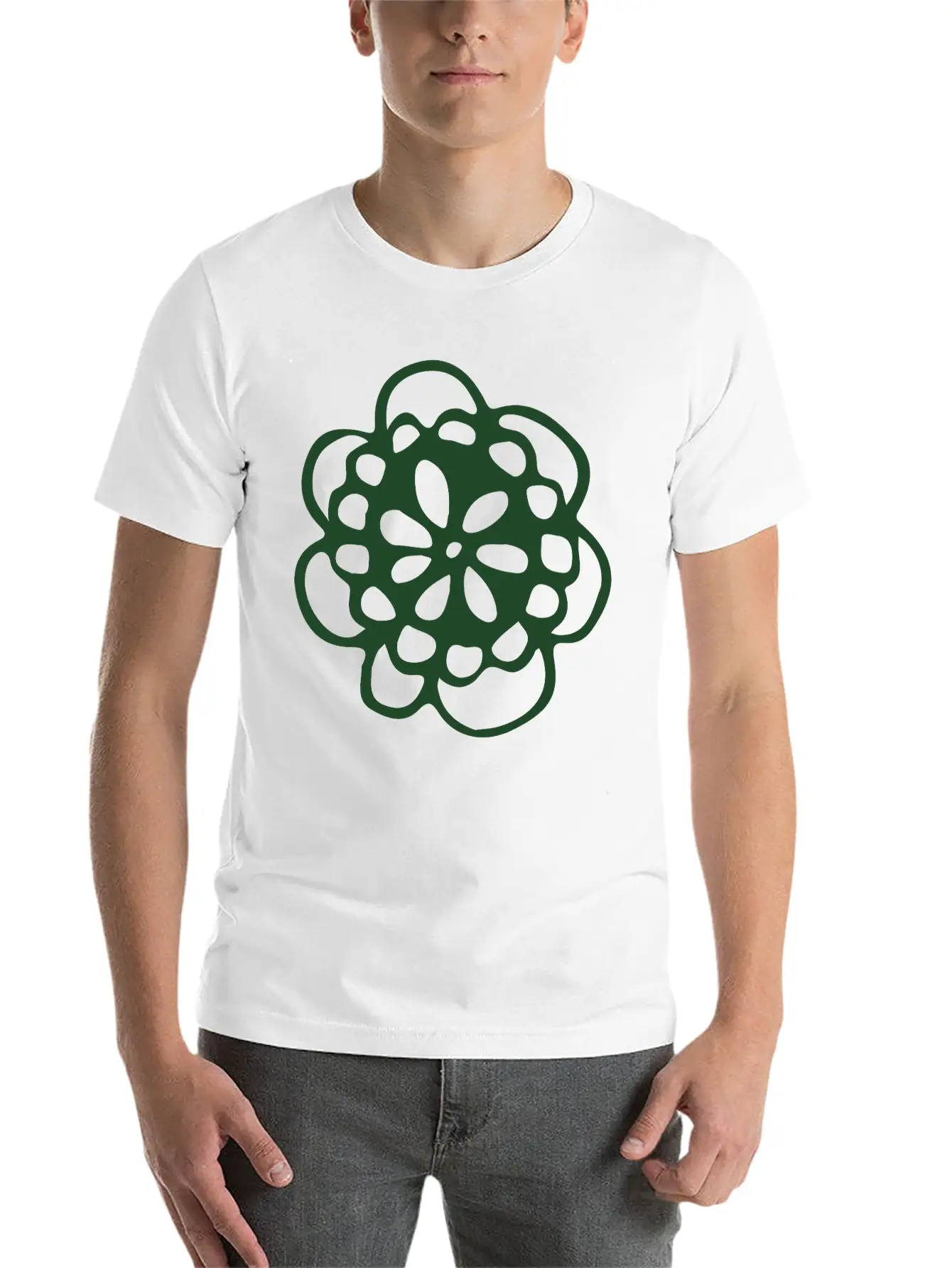 Blossom Mandala Breathable Graphic T-Shirt – Perfect For Casual Days