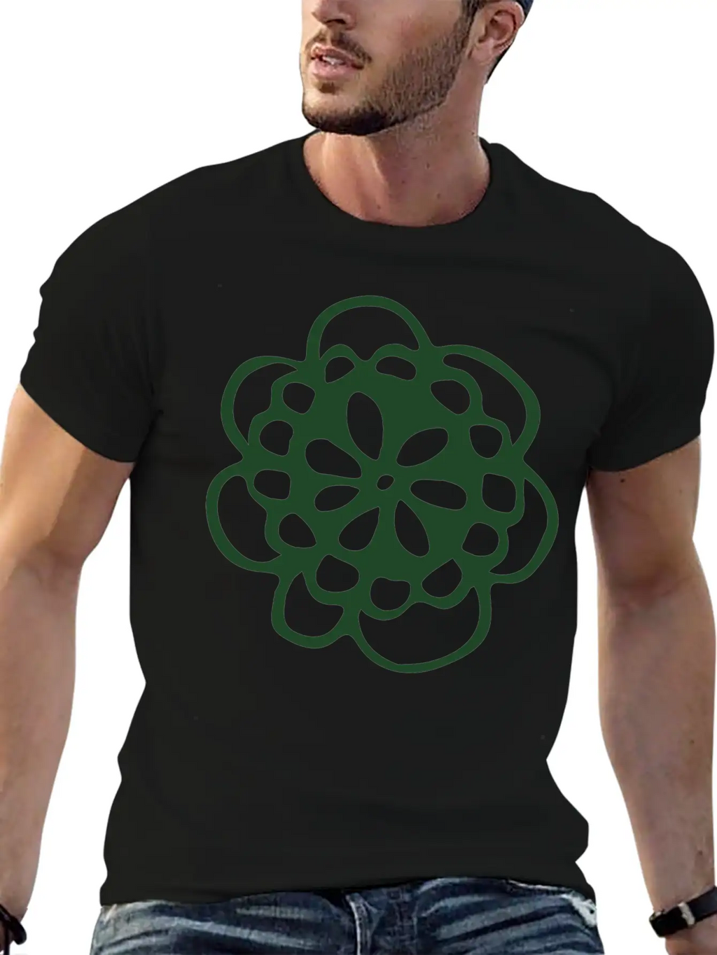 Blossom Mandala Breathable Graphic T-Shirt – Perfect For Casual Days