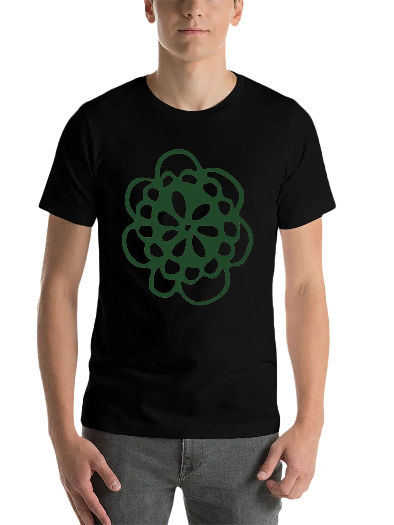 Blossom Mandala Breathable Graphic T-Shirt – Perfect For Casual Days
