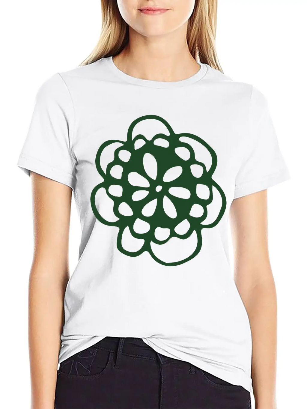 Blossom Mandala Breathable Graphic T-Shirt – Perfect For Casual Days