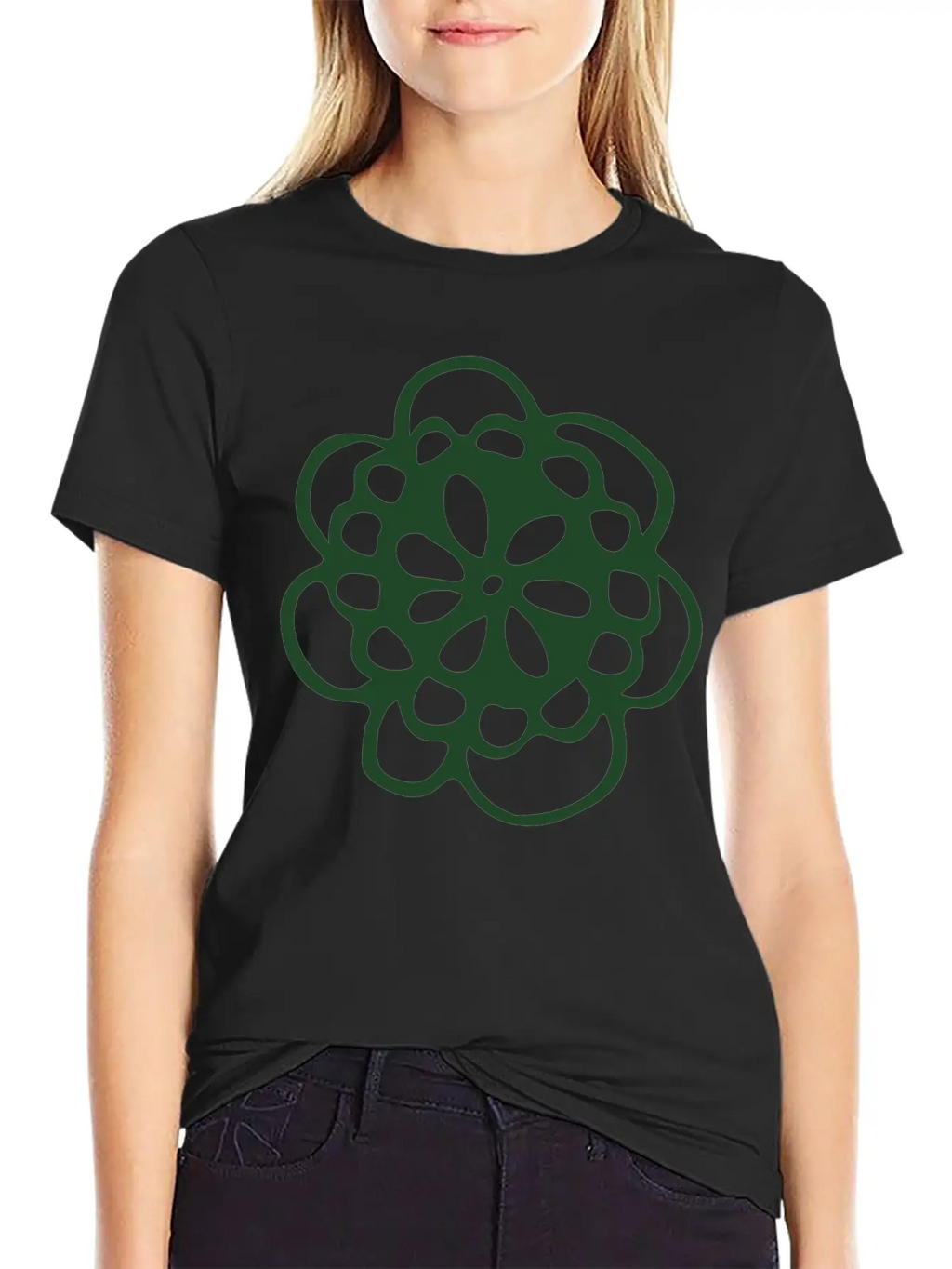 Blossom Mandala Breathable Graphic T-Shirt – Perfect For Casual Days