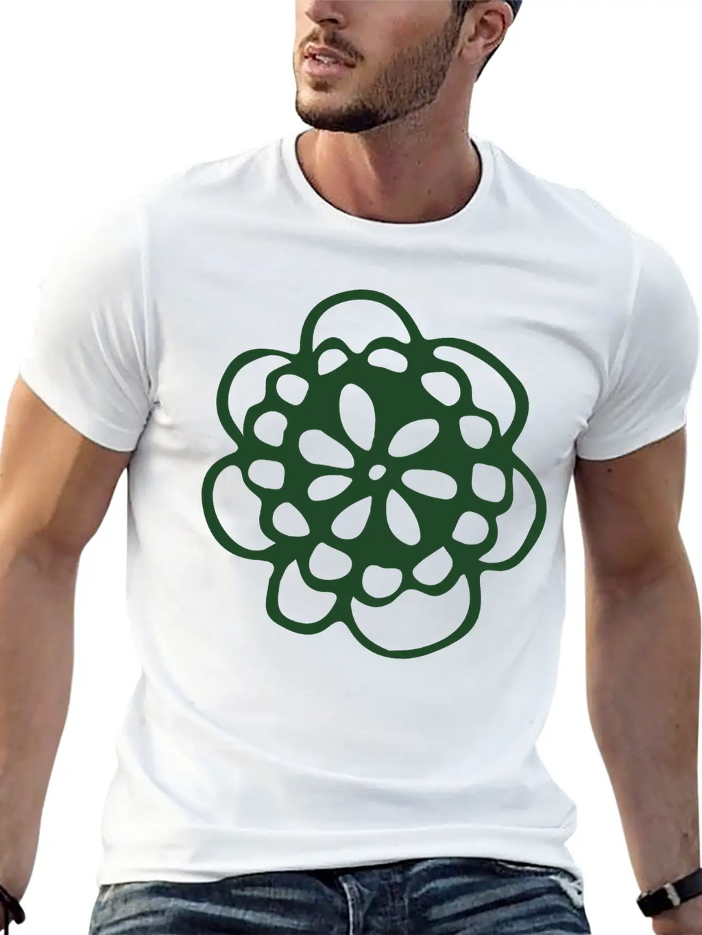 Blossom Mandala Breathable Graphic T-Shirt – Perfect For Casual Days