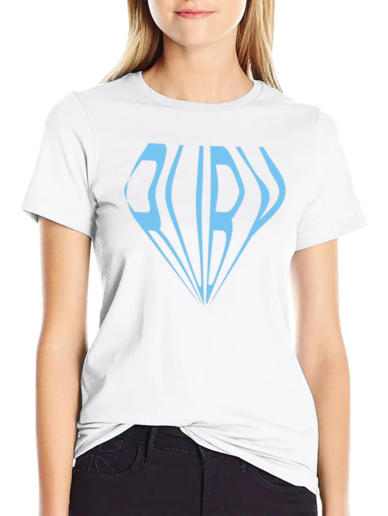 Blue Ruby Essential Cotton Tee For Daily Outfits – Unisex Style