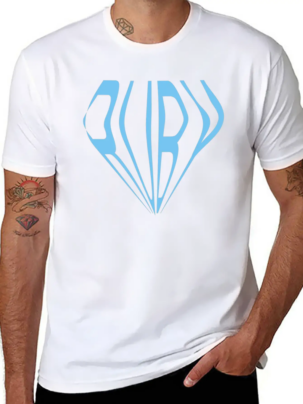 Blue Ruby Essential Cotton Tee For Daily Outfits – Unisex Style