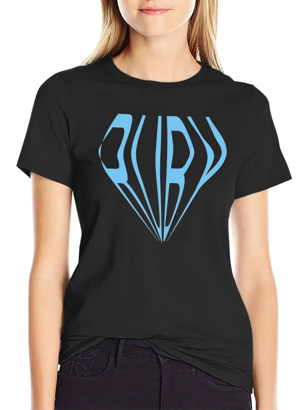 Blue Ruby Essential Cotton Tee For Daily Outfits – Unisex Style