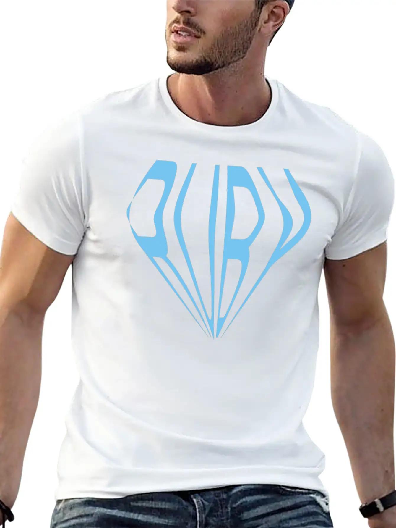 Blue Ruby Essential Cotton Tee For Daily Outfits – Unisex Style