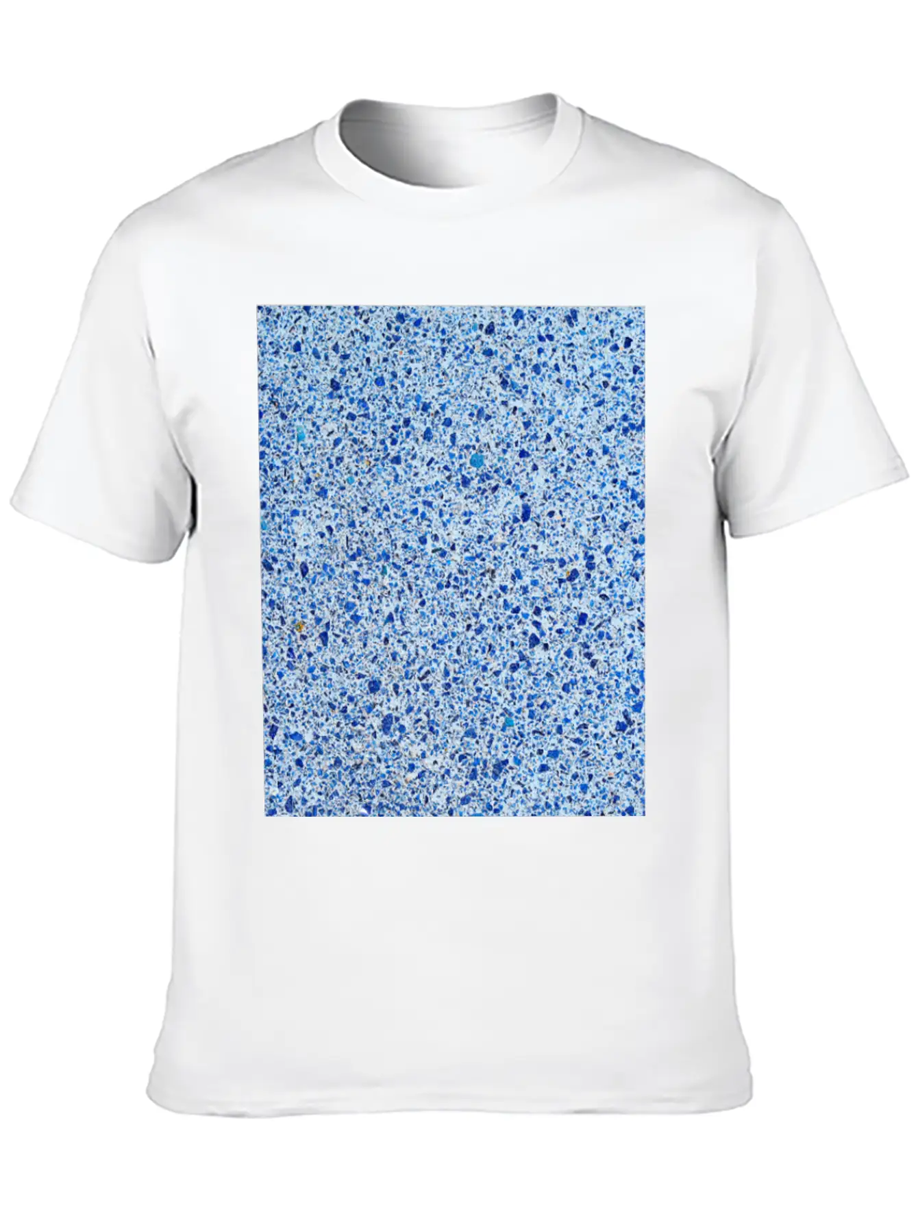 Blue Speckled Stone Stylish Everyday T-Shirt – Unisex Basic Cotton Tee