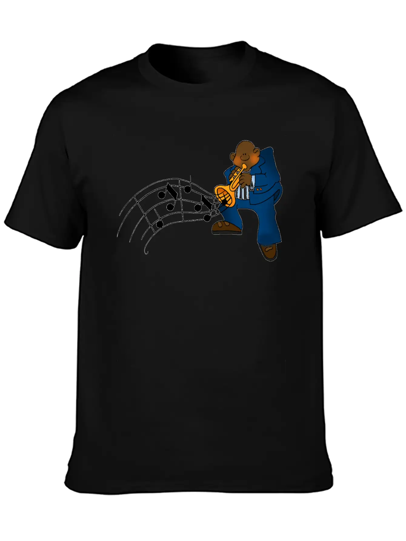 Blues Music Clipart Essential Cotton Tee For Daily Outfits – Unisex Style
