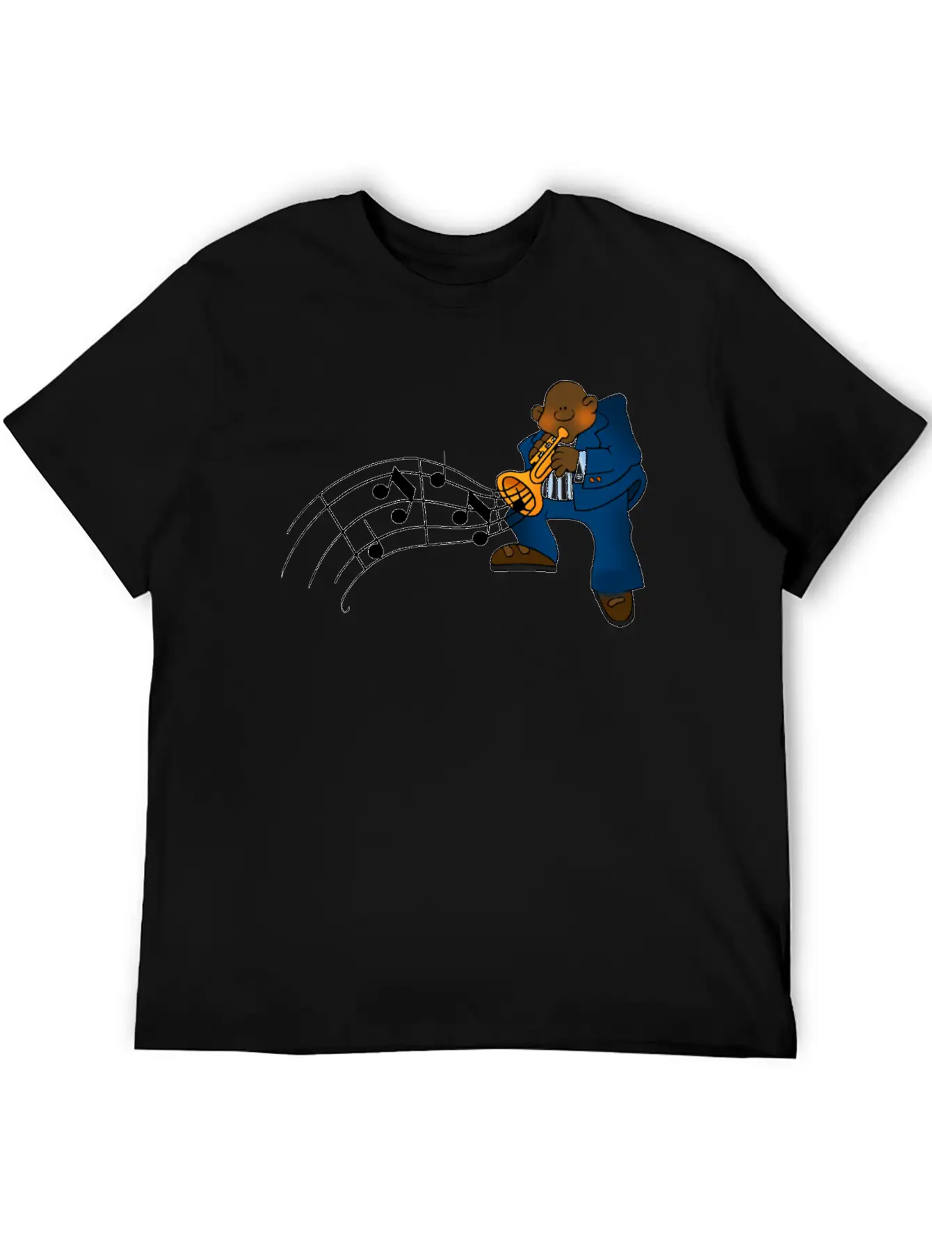 Blues Music Clipart Essential Cotton Tee For Daily Outfits – Unisex Style